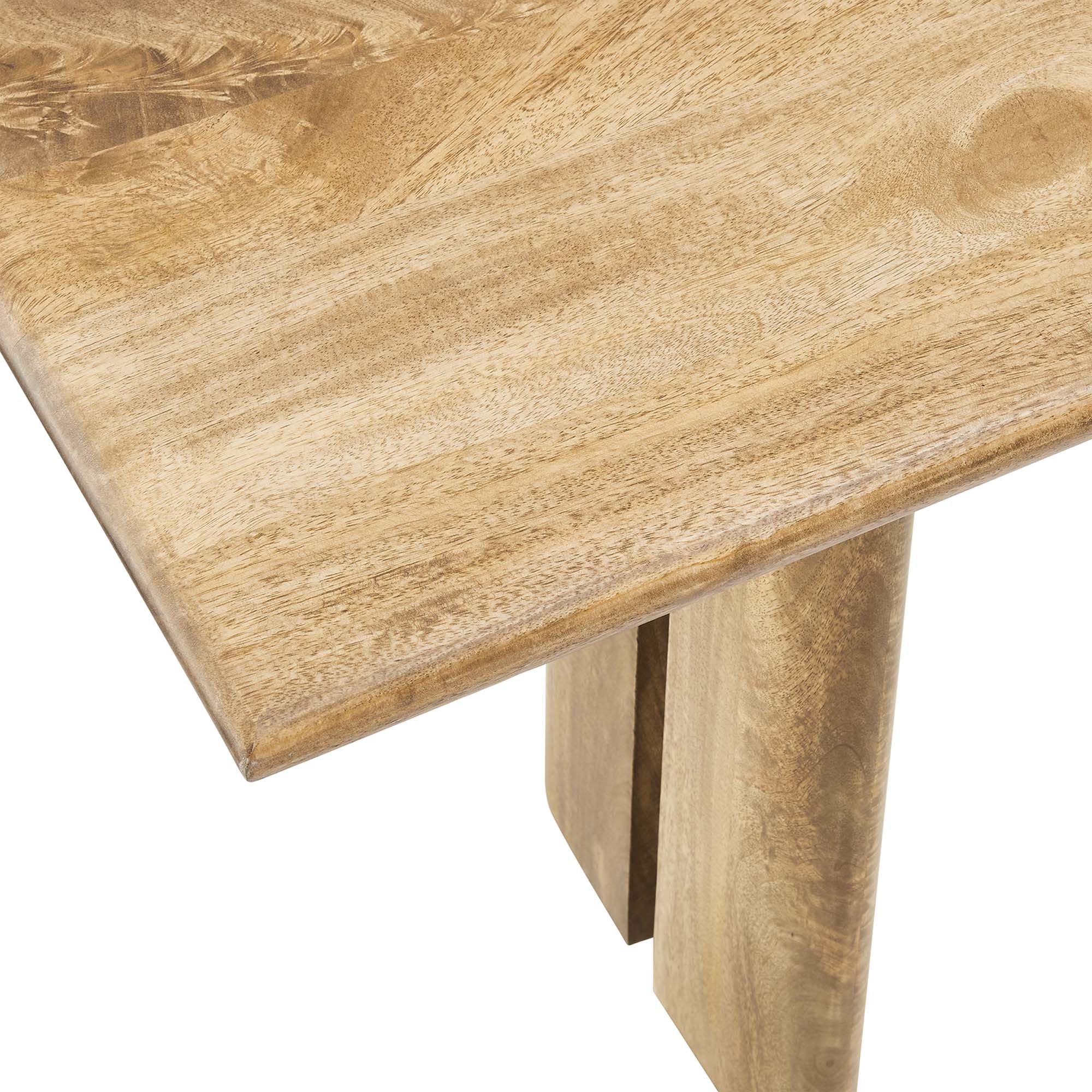 Amistad 72" Wood Bench, Oak