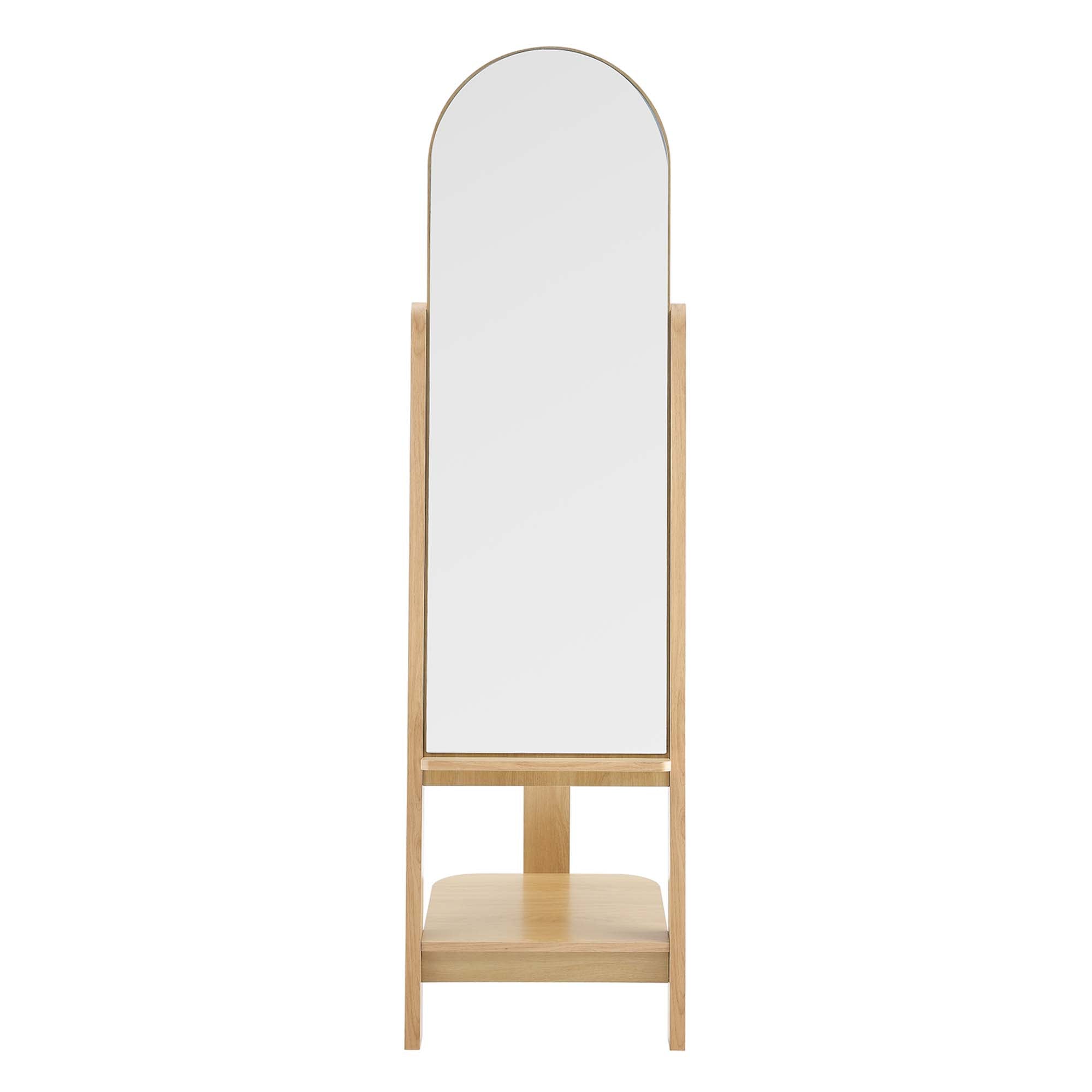 Ascend Standing Mirror, Oak