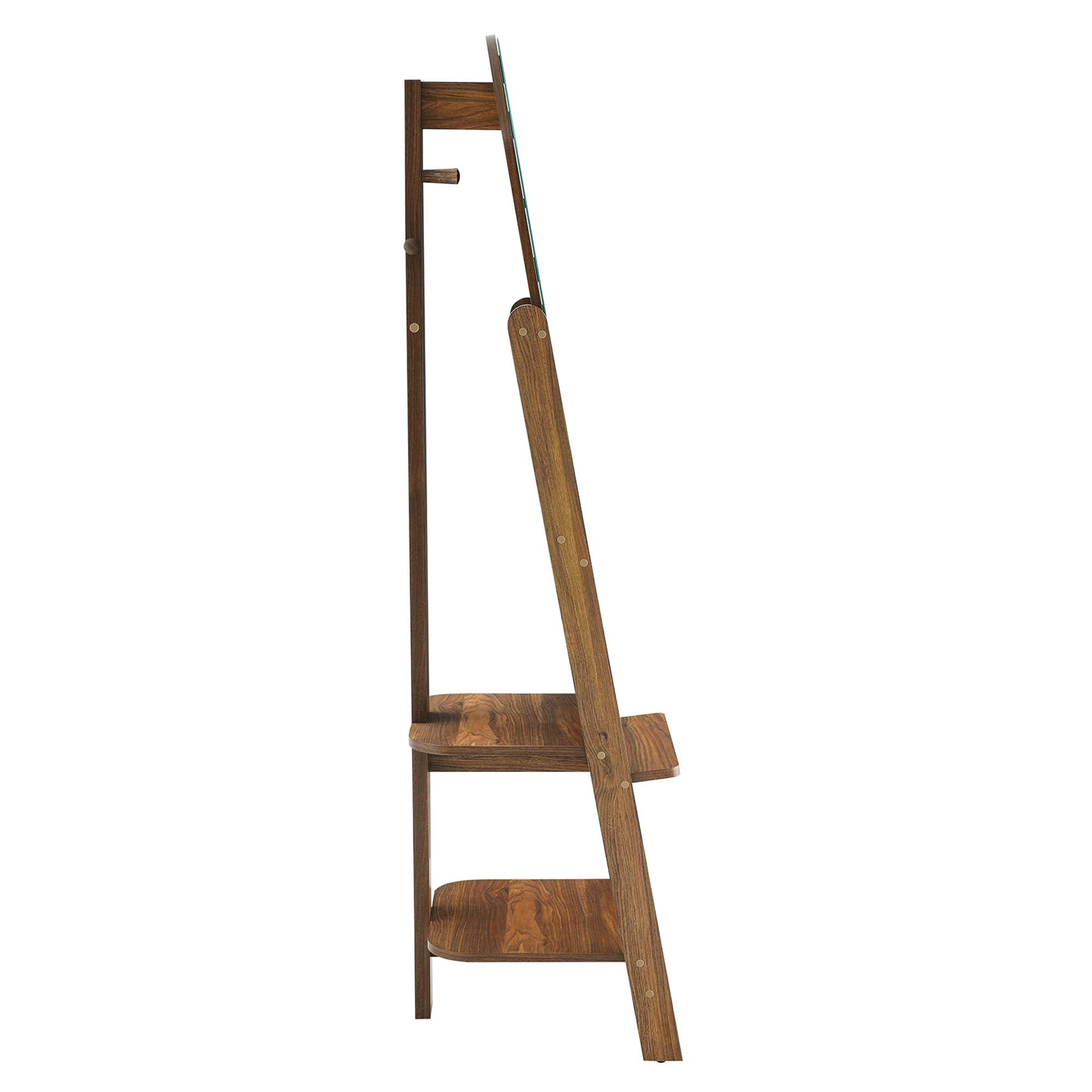 Ascend Standing Mirror, Walnut