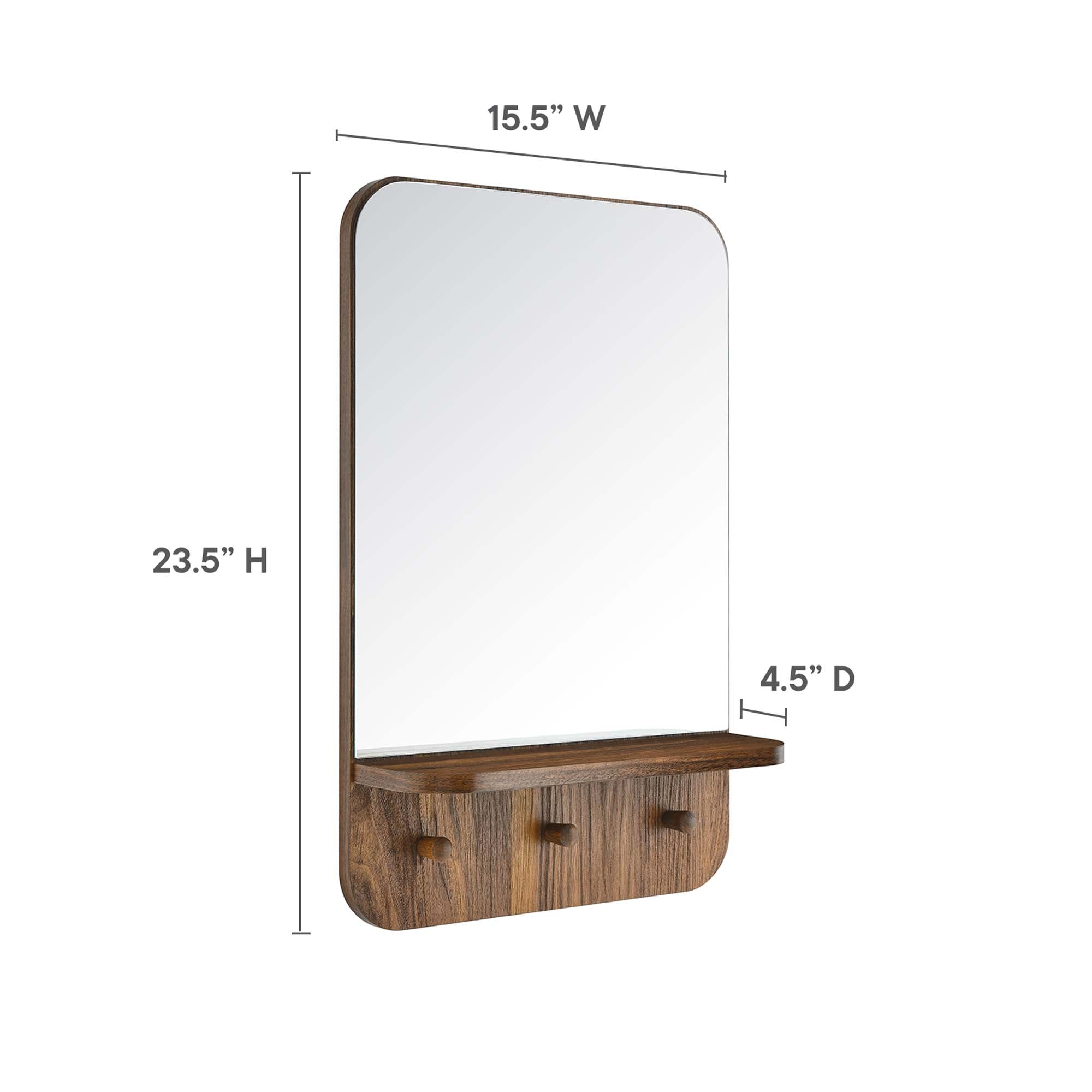 Lumina Mirror, Walnut