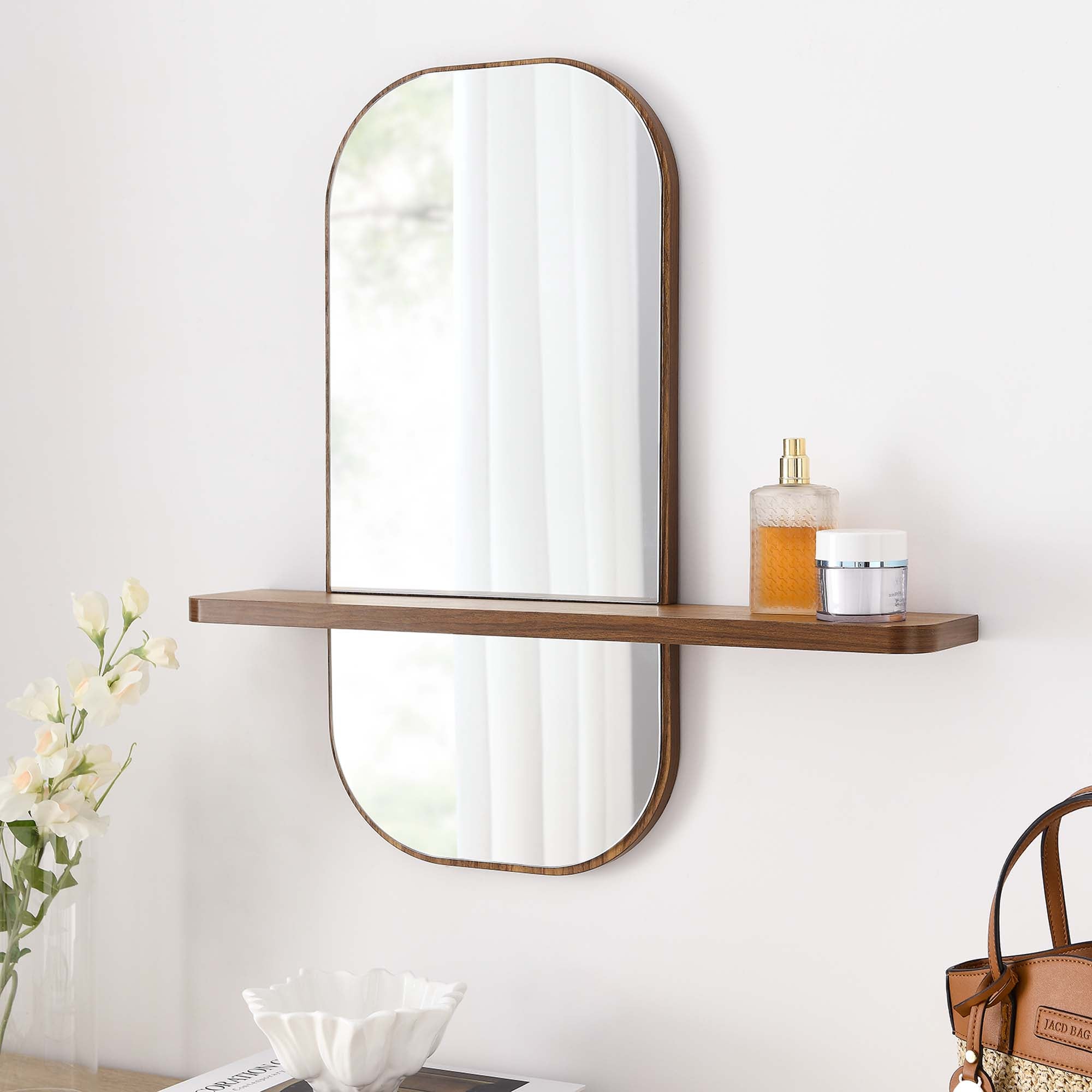 Solstice Mirror, Walnut