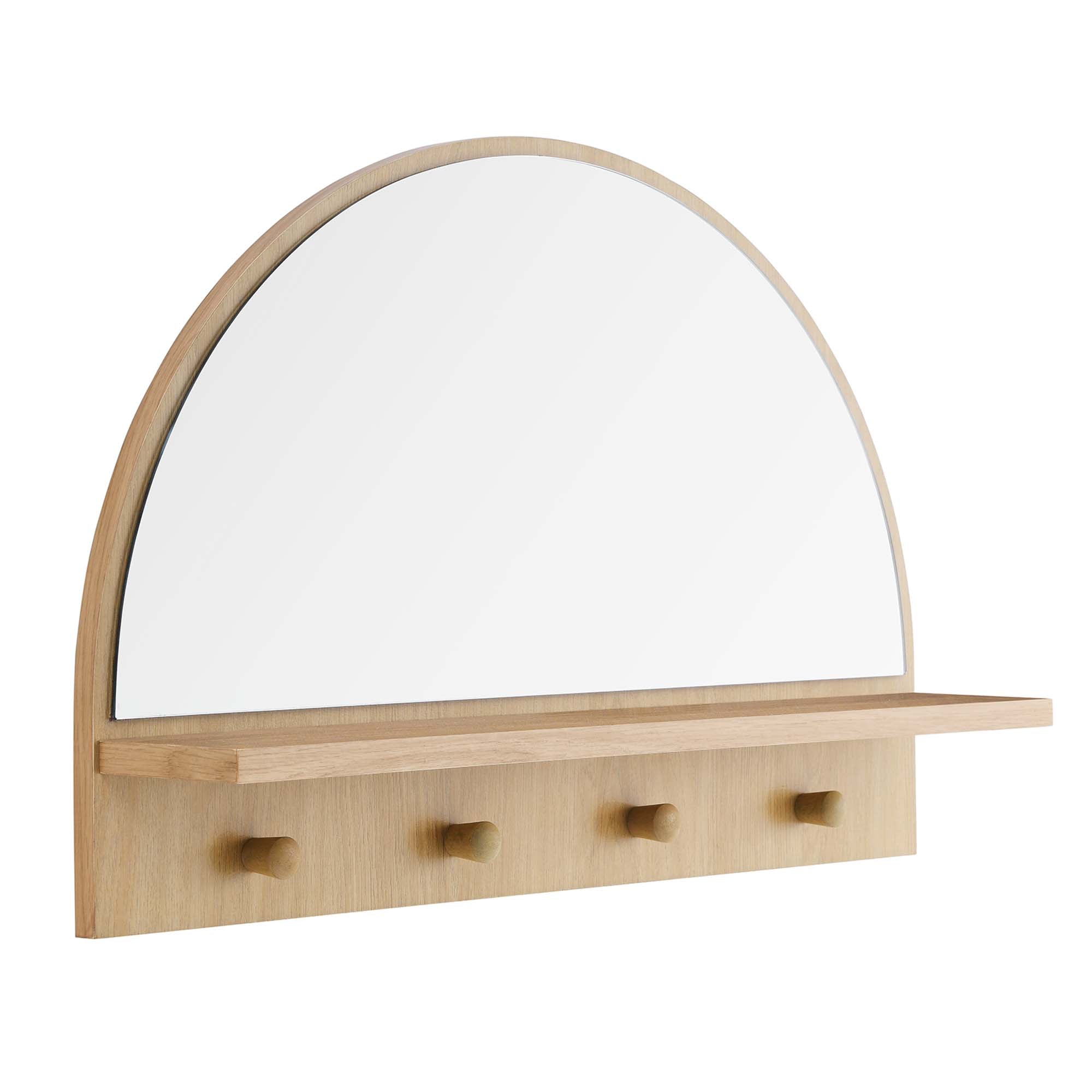 Moonbeam Arched Mirror, Oak
