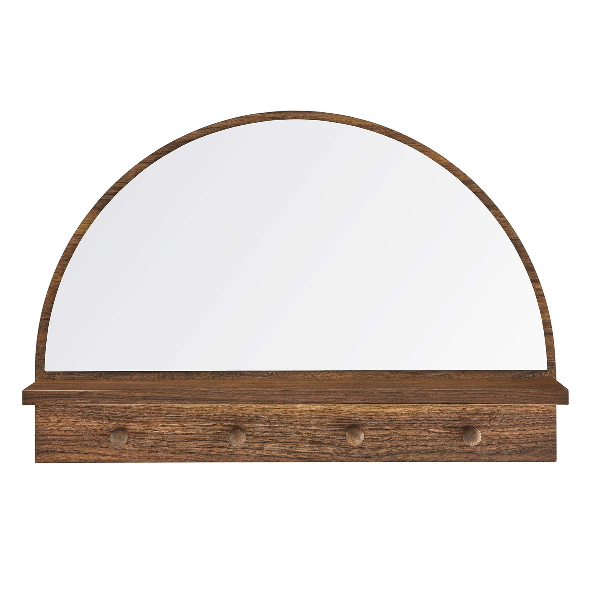 Moonbeam Arched Mirror, Walnut