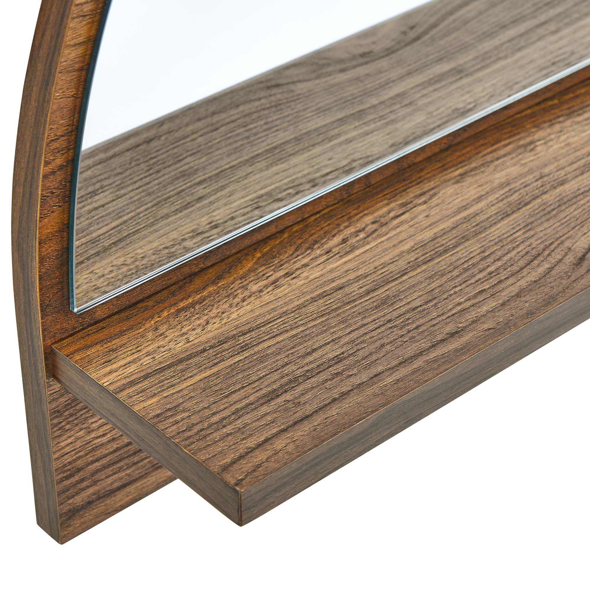 Moonbeam Arched Mirror, Walnut