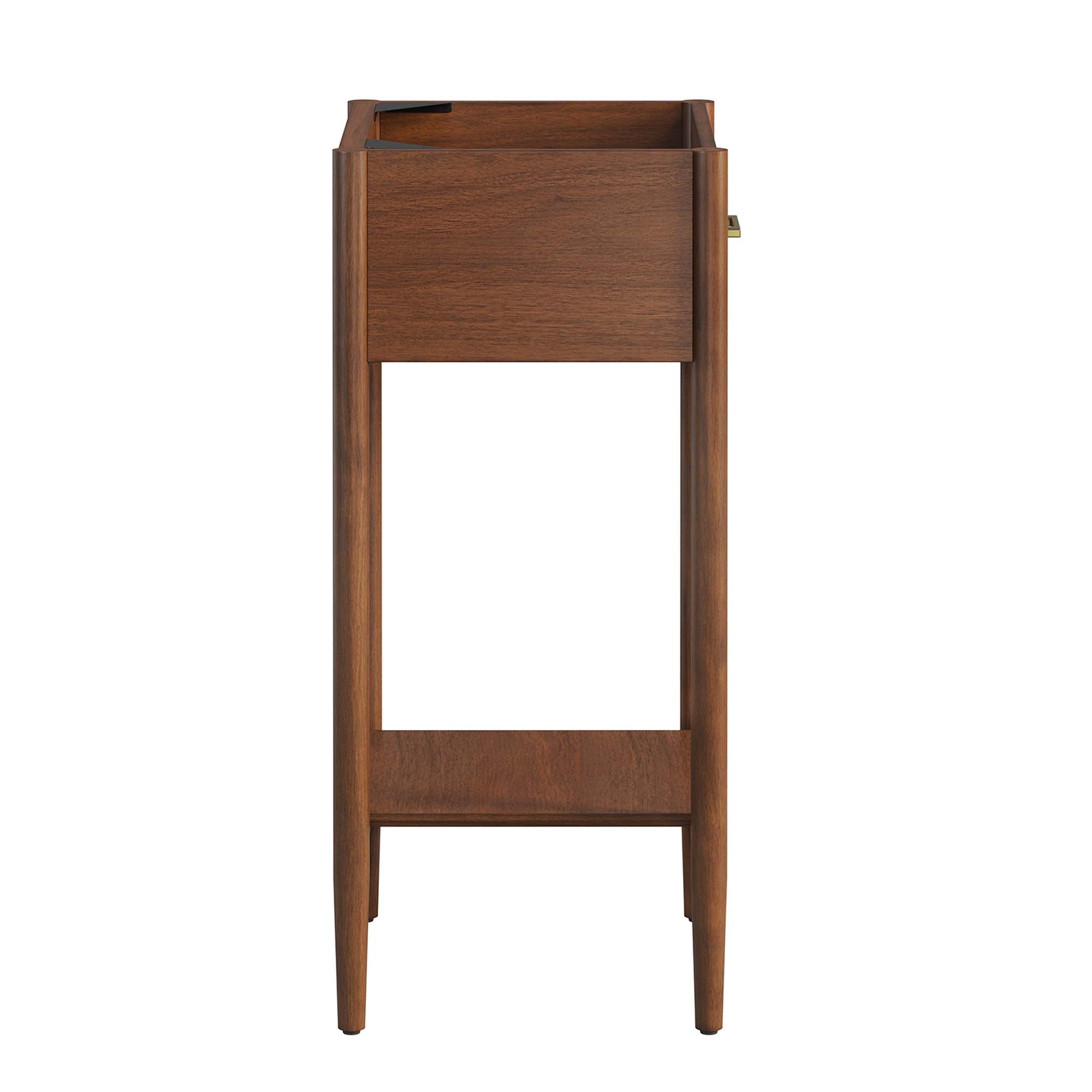 Zaire 18" Bathroom Vanity Cabinet (Sink Basin Not Included), Walnut
