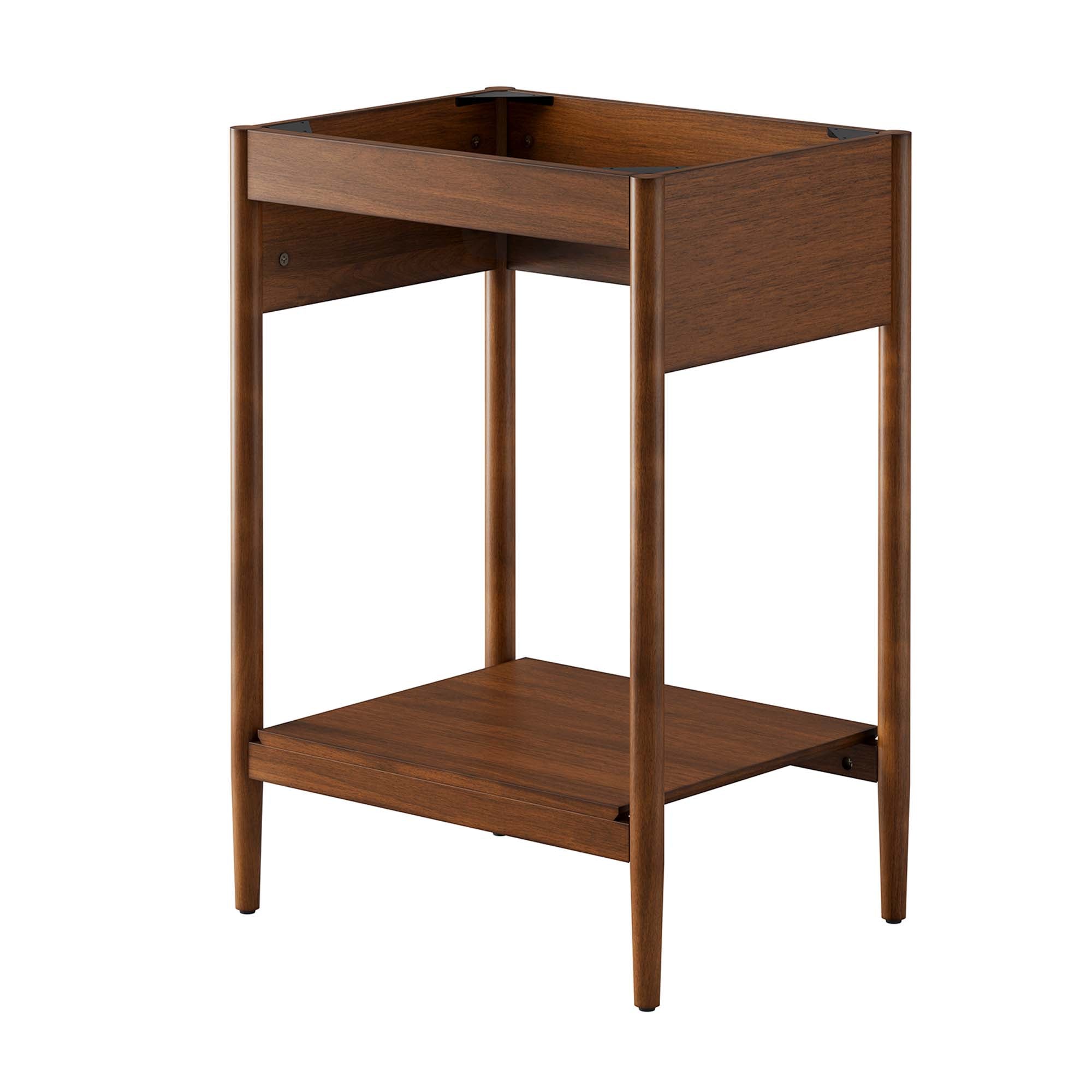 Zaire 24" Bathroom Vanity Cabinet (Sink Basin Not Included), Walnut