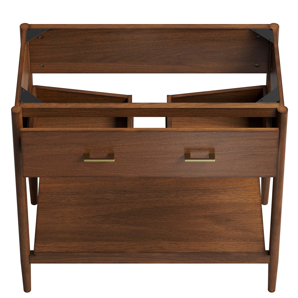 Zaire 36" Bathroom Vanity Cabinet (Sink Basin Not Included), Walnut