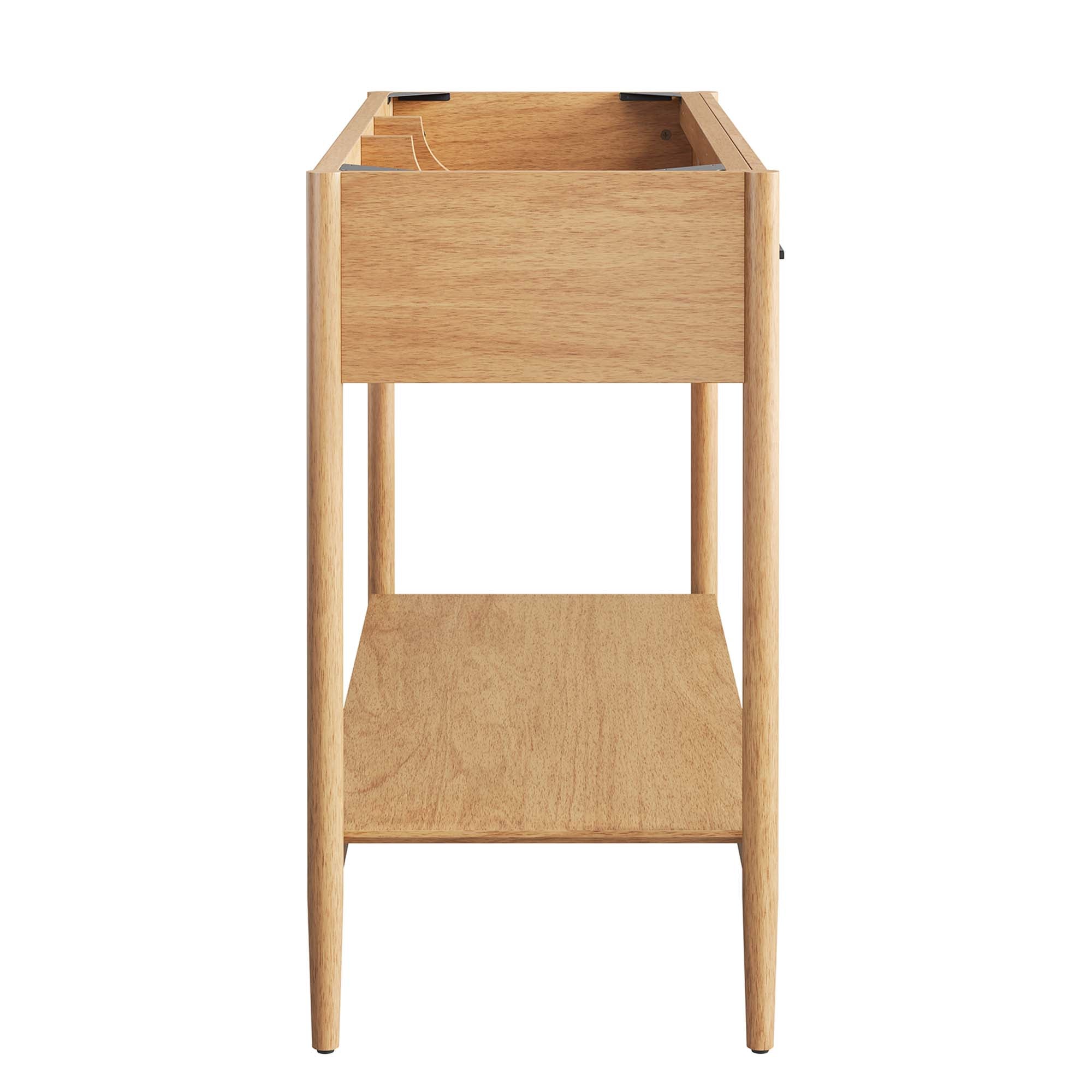 Zaire 48" Double Sink Compatible Bathroom Vanity Cabinet (Sink Basin Not Included), Natural