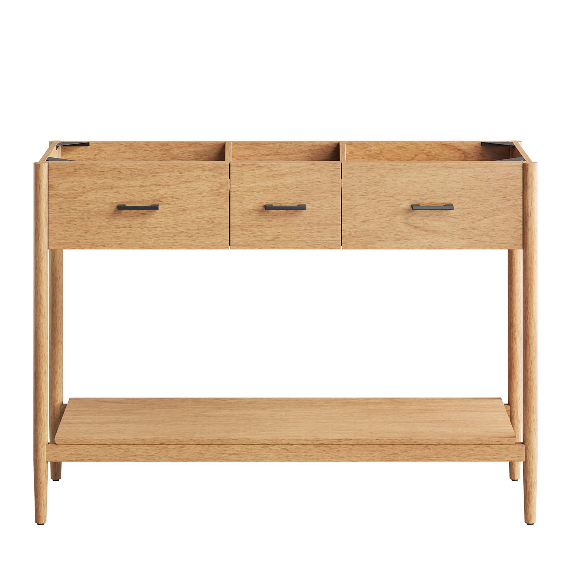 Zaire 48" Double Sink Compatible Bathroom Vanity Cabinet (Sink Basin Not Included), Natural