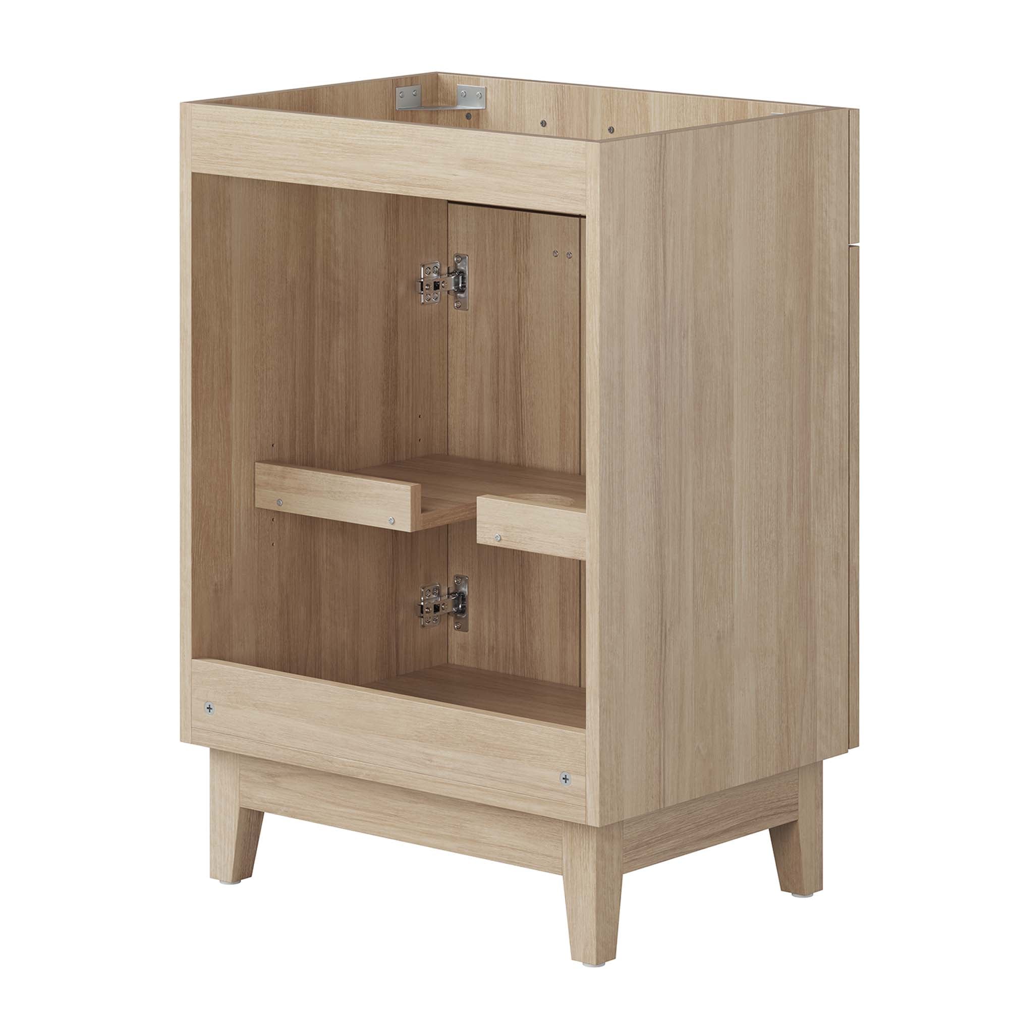 Miles 24" Bathroom Vanity Cabinet (Sink Basin Not Included), Oak