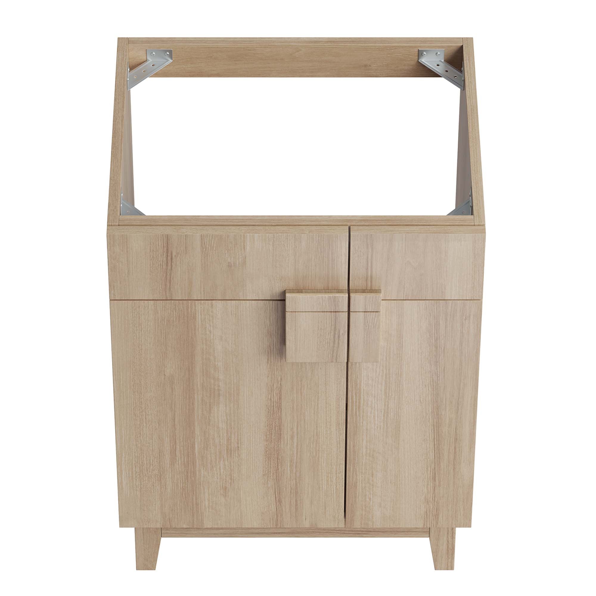 Miles 24" Bathroom Vanity Cabinet (Sink Basin Not Included), Oak
