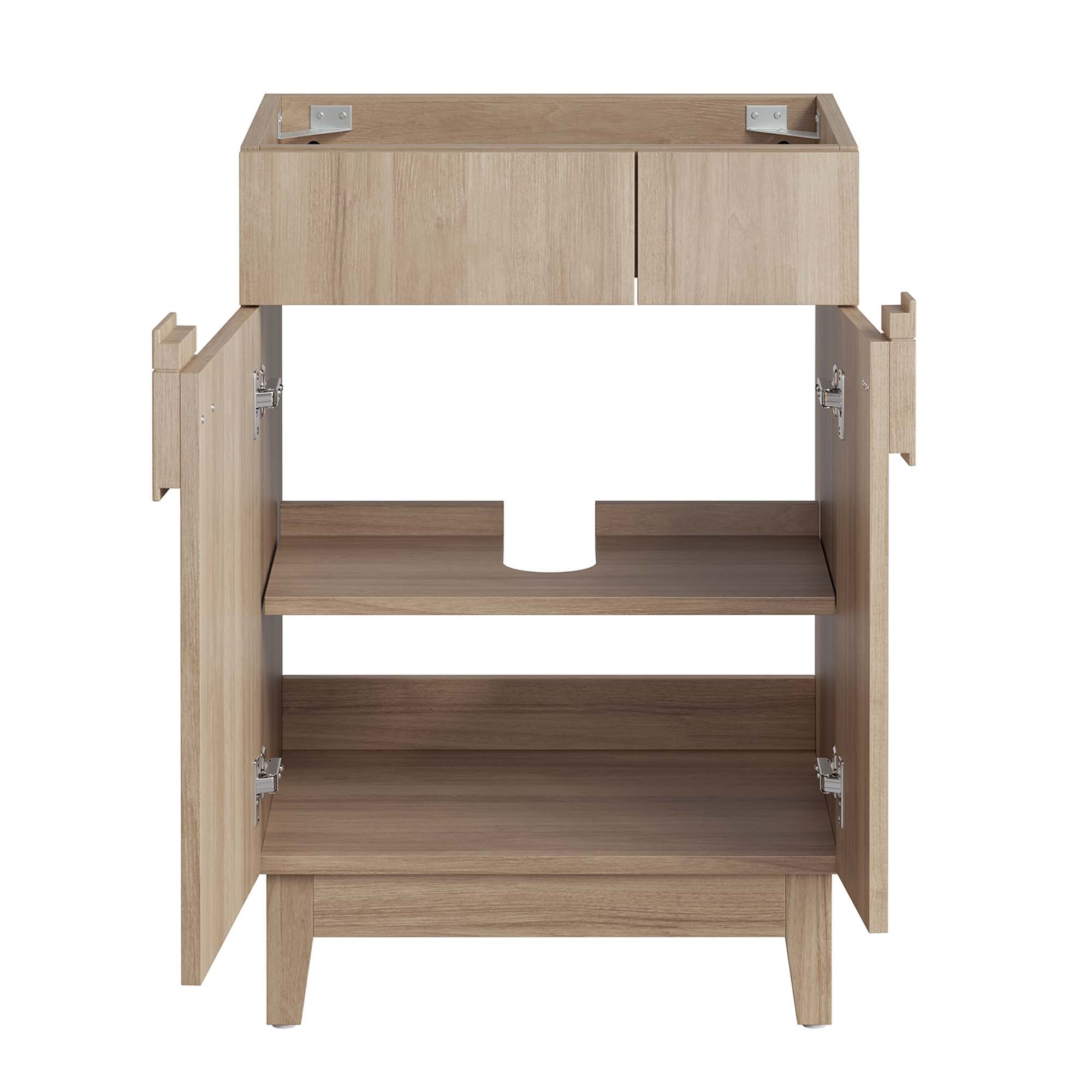 Miles 24" Bathroom Vanity Cabinet (Sink Basin Not Included), Oak