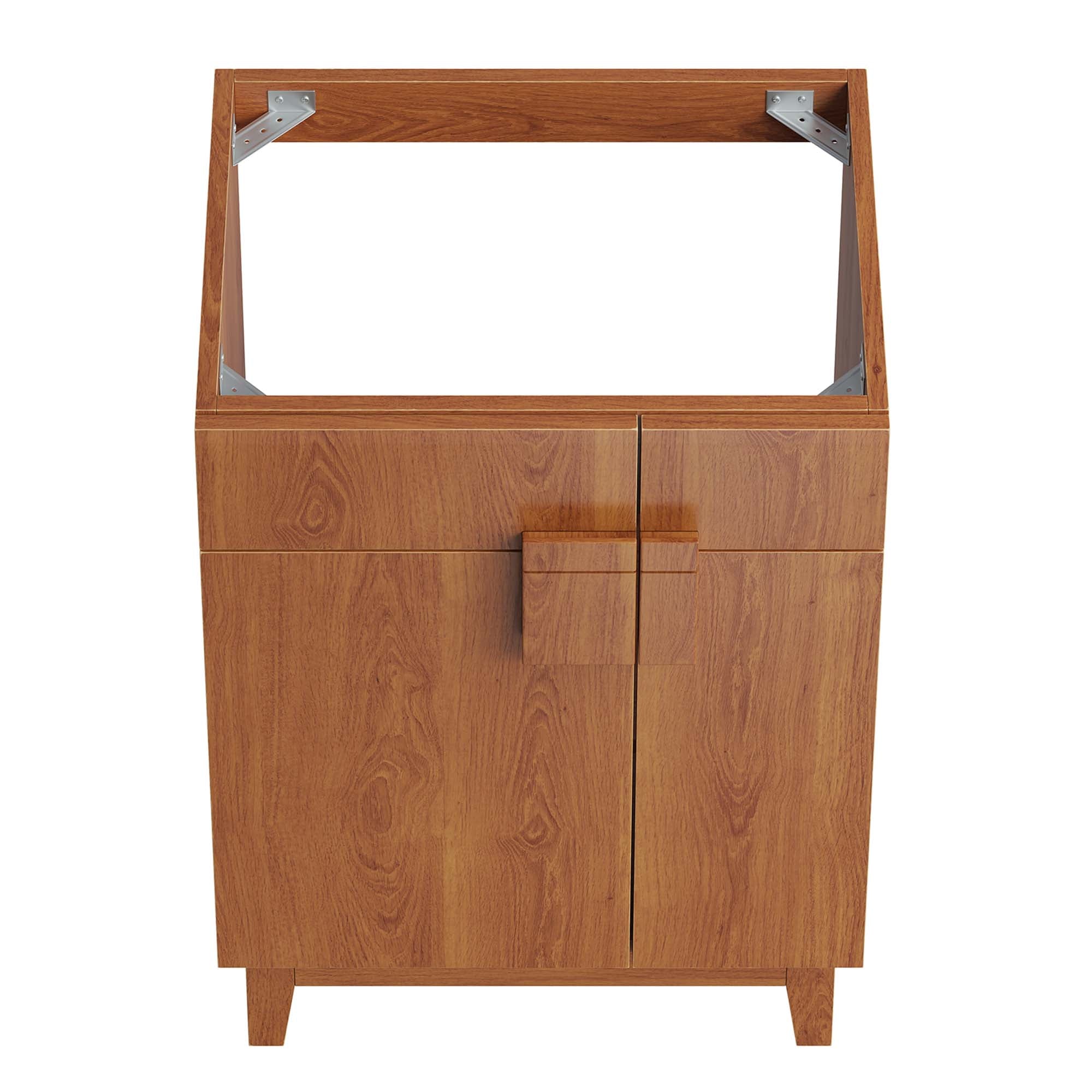 Miles 24" Bathroom Vanity Cabinet (Sink Basin Not Included), Walnut