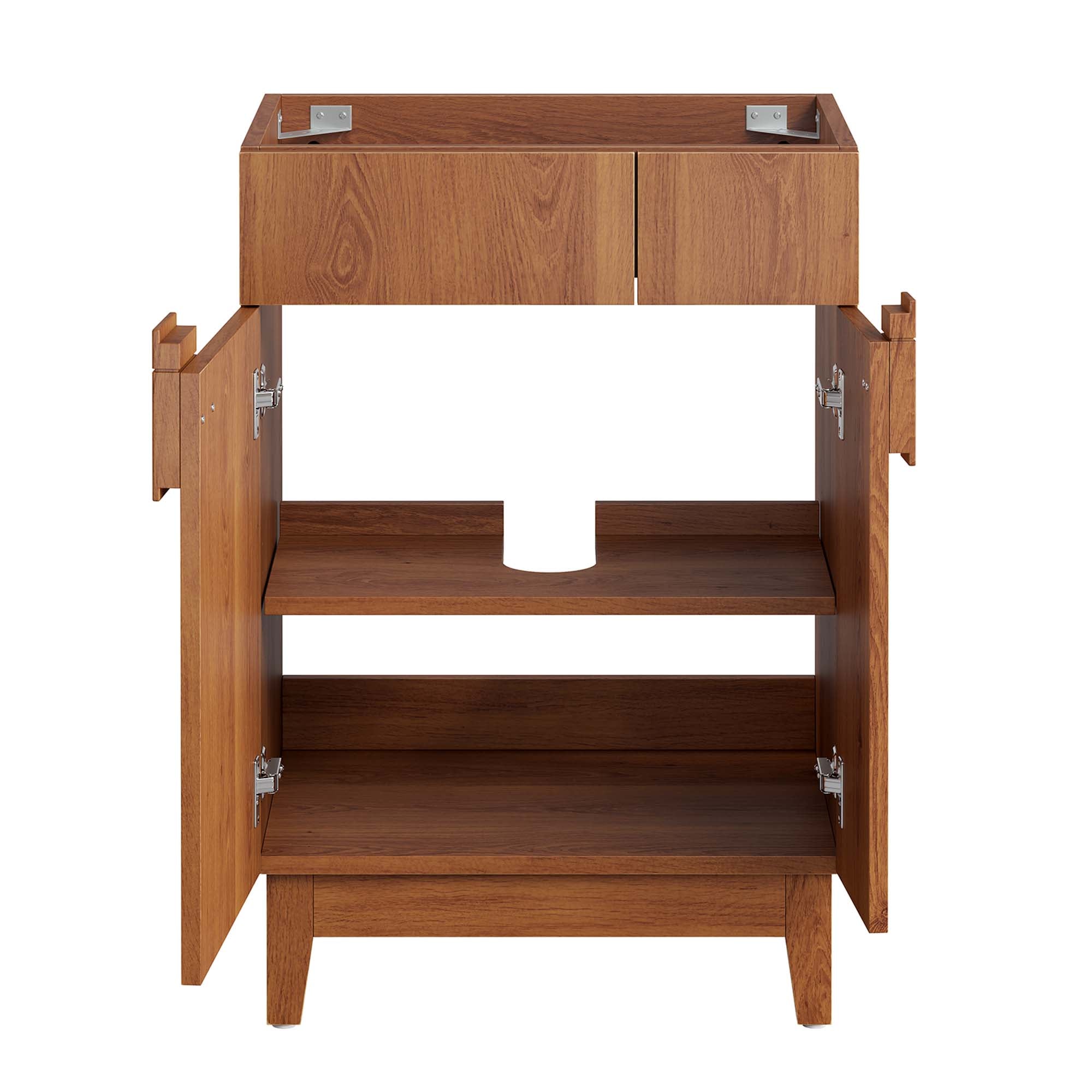 Miles 24" Bathroom Vanity Cabinet (Sink Basin Not Included), Walnut
