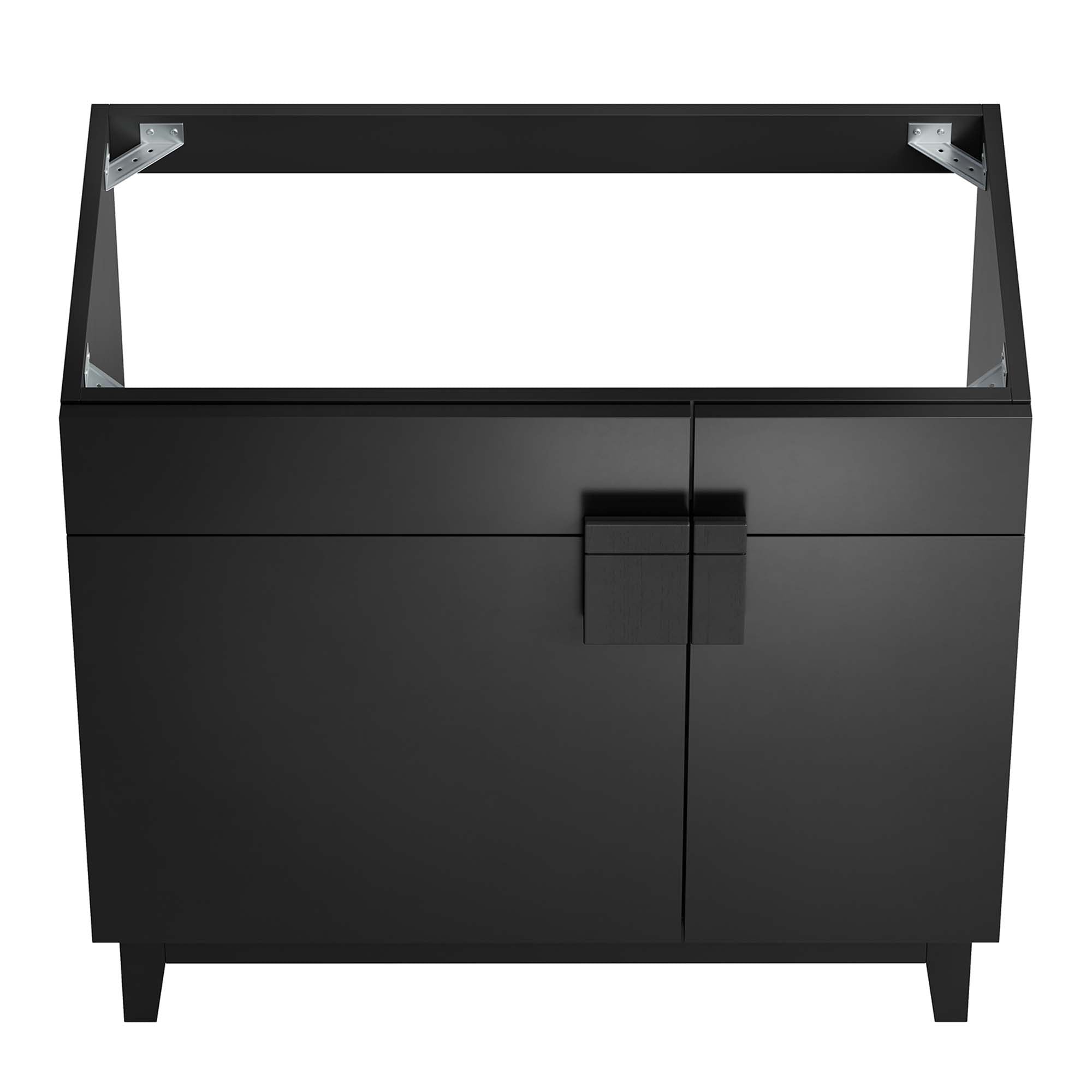Miles 36" Bathroom Vanity Cabinet (Sink Basin Not Included), Black
