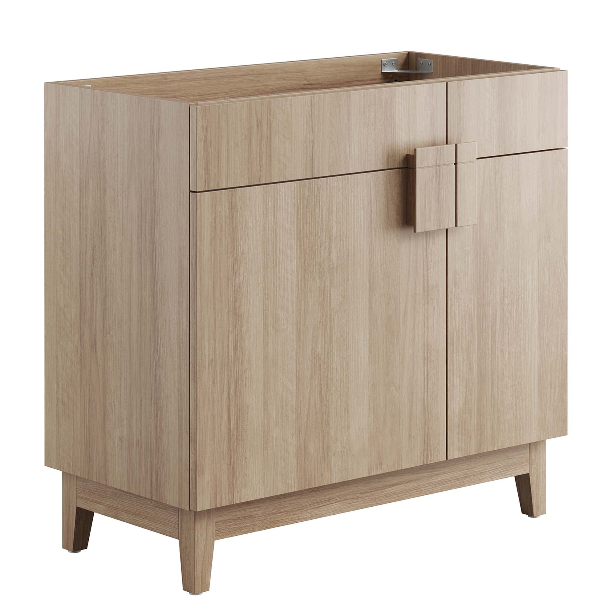 Miles 36" Bathroom Vanity Cabinet (Sink Basin Not Included), Oak