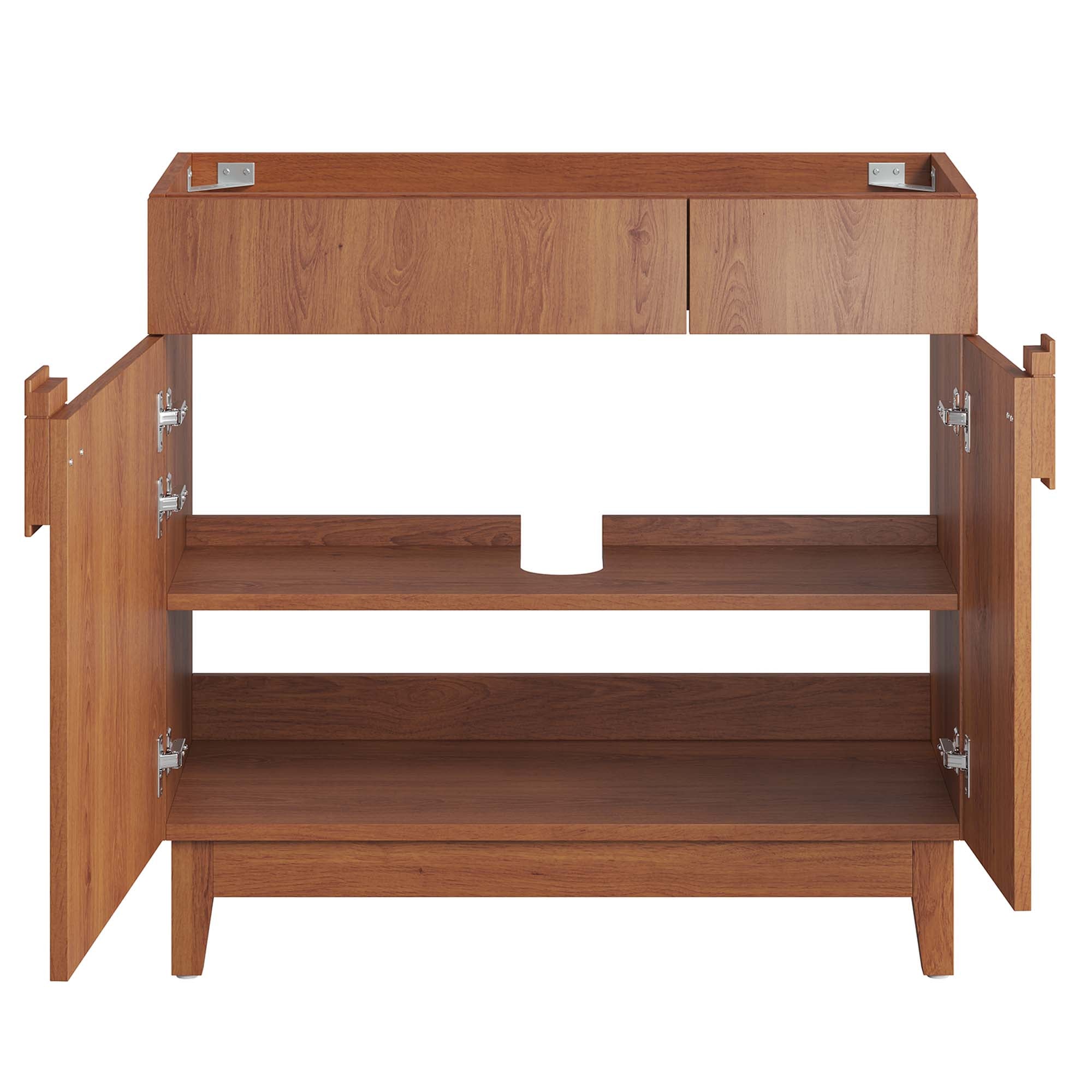 Miles 36" Bathroom Vanity Cabinet (Sink Basin Not Included), Walnut