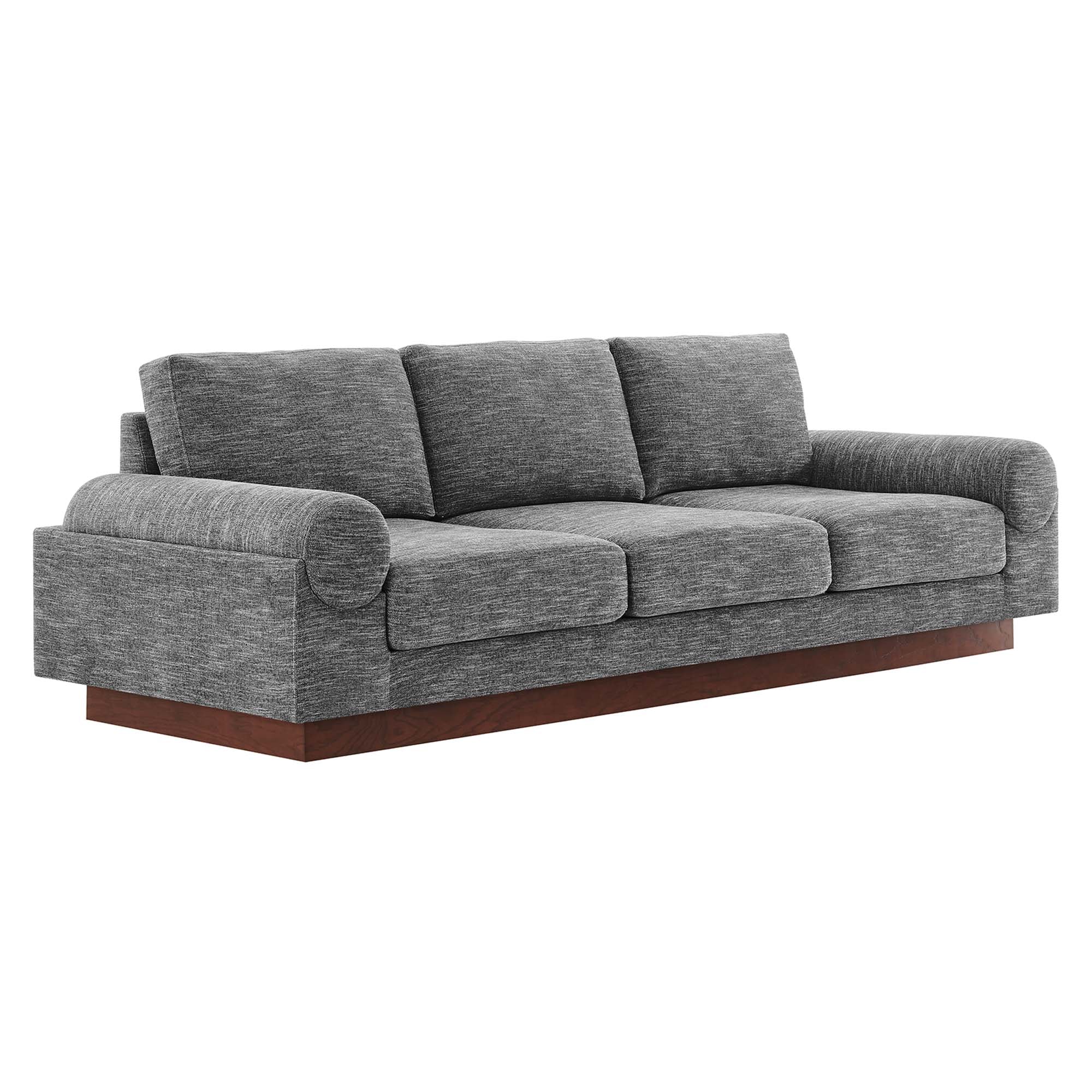 Oasis Upholstered Fabric Sofa, Gray