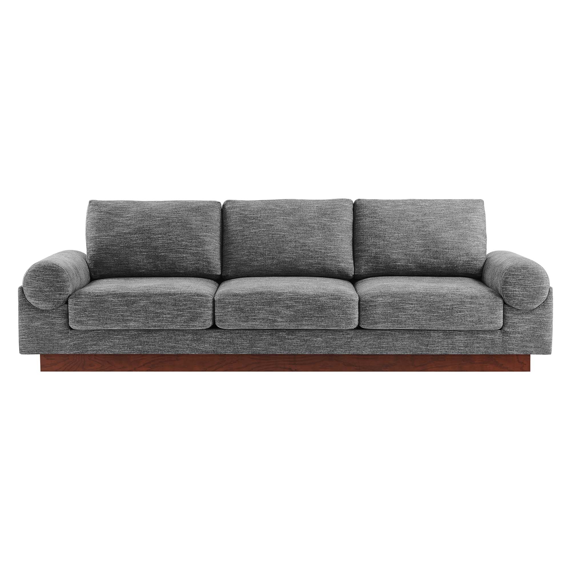 Oasis Upholstered Fabric Sofa, Gray