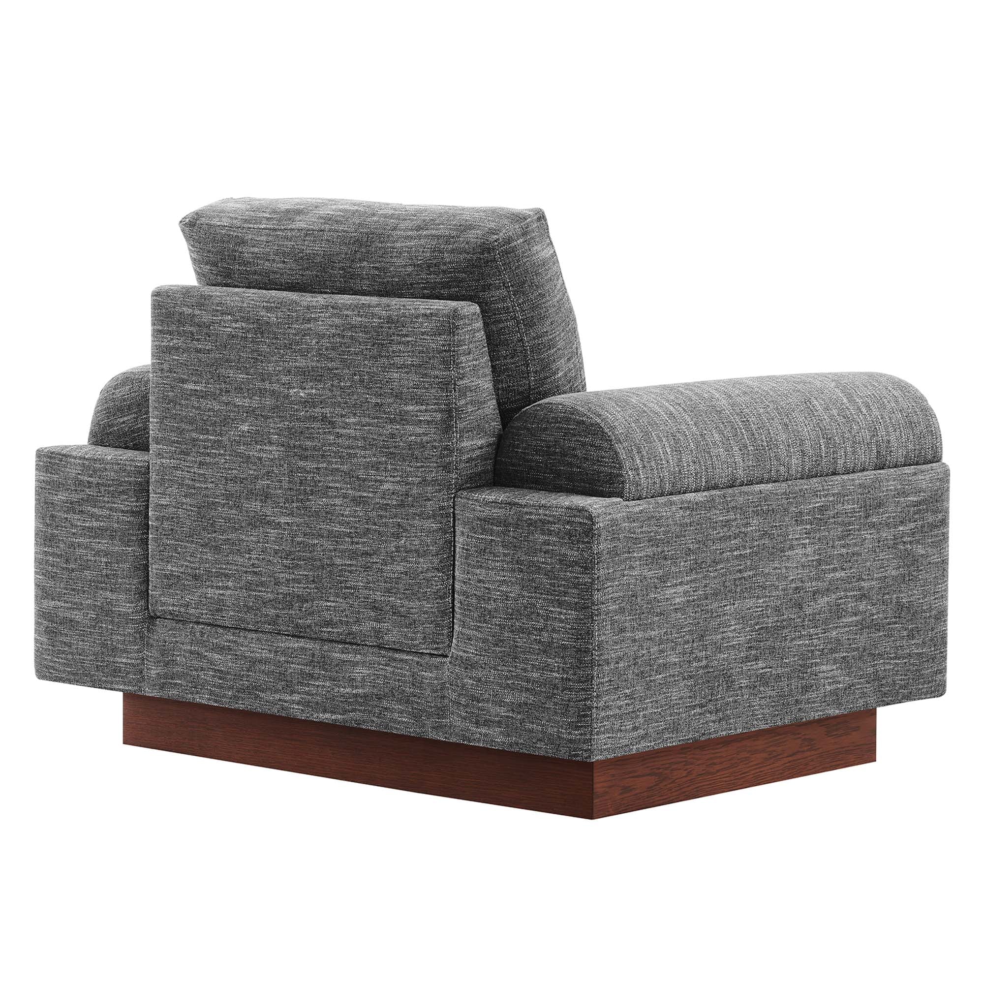 Oasis Upholstered Fabric Armchair, Gray