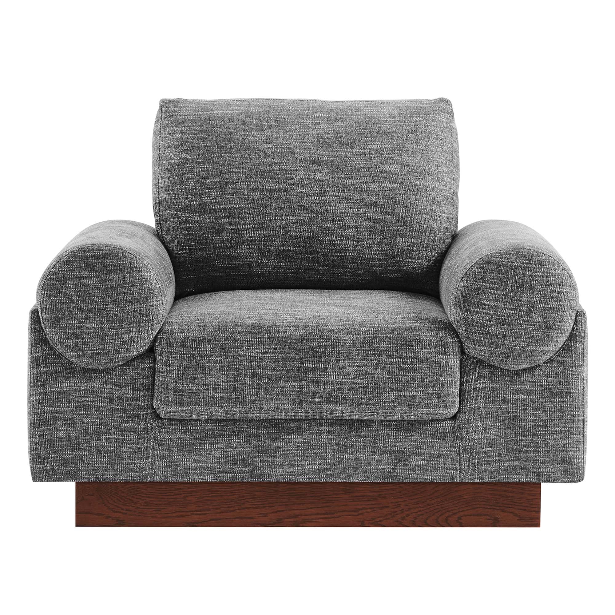 Oasis Upholstered Fabric Armchair, Gray