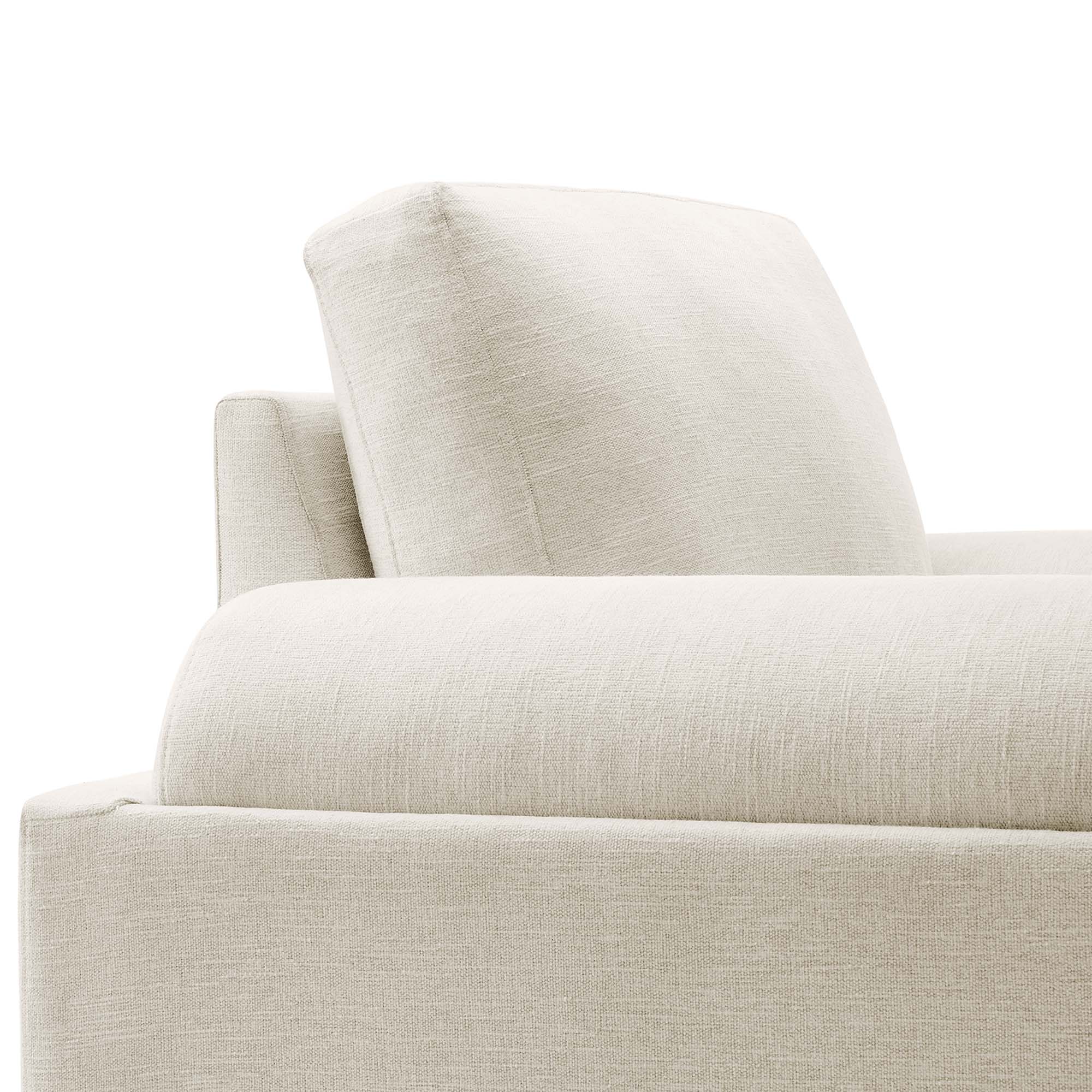 Oasis Upholstered Fabric Armchair, Ivory