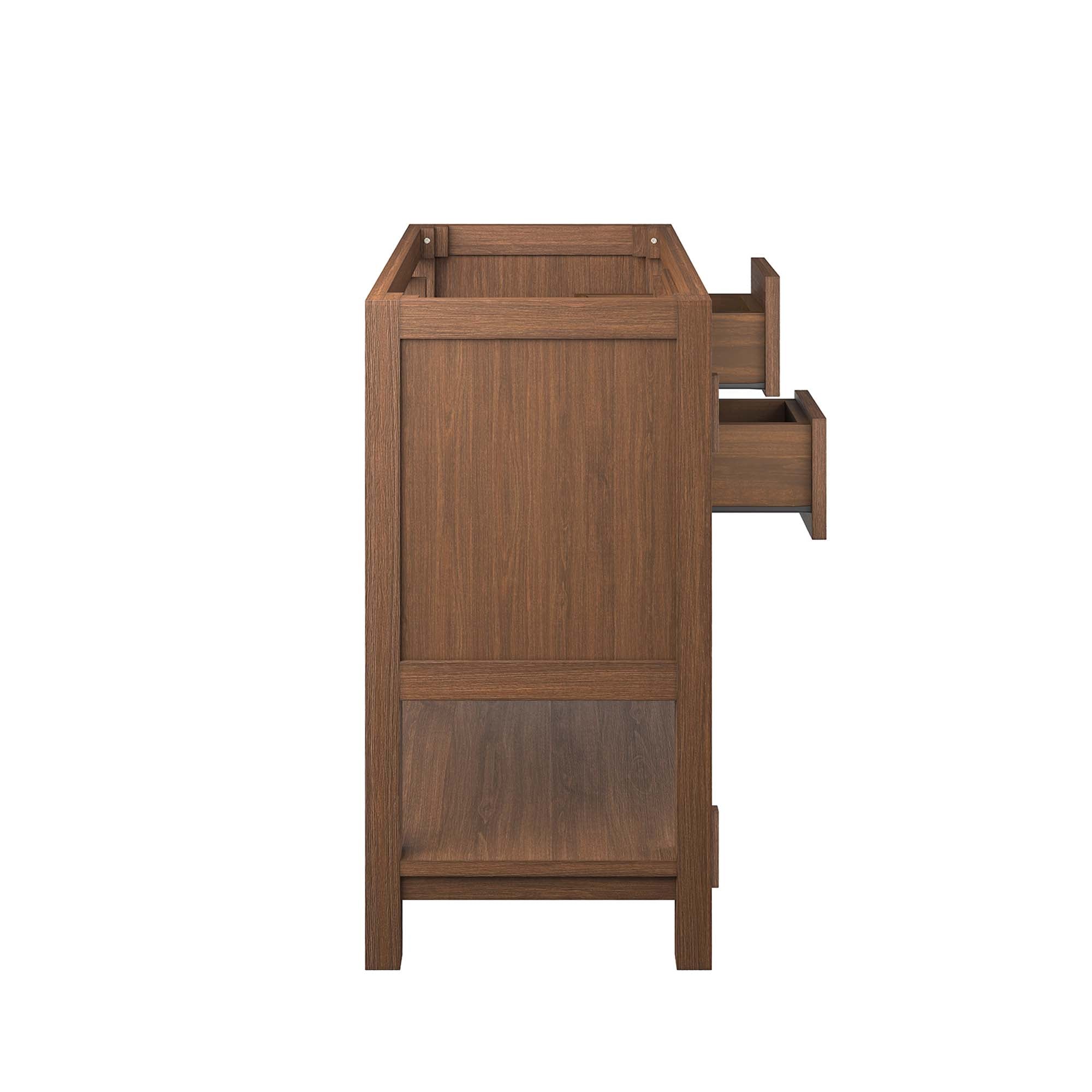 Ashlyn 36" Wood Bathroom Vanity Cabinet (Sink Basin Not Included), Walnut
