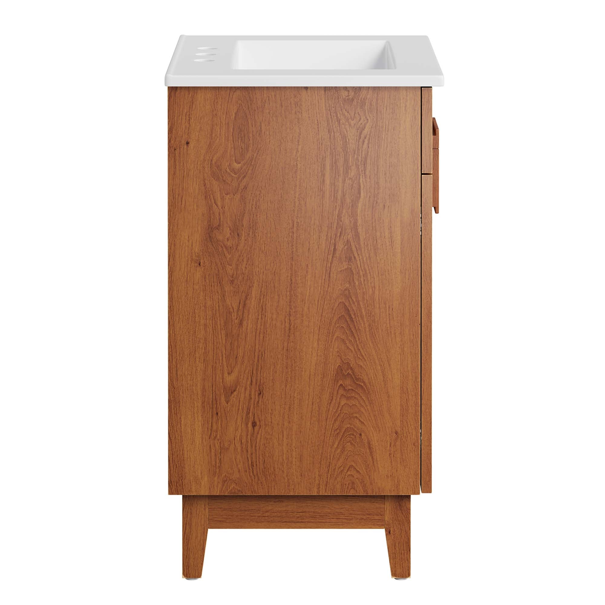 Miles 24" Bathroom Vanity, White Walnut