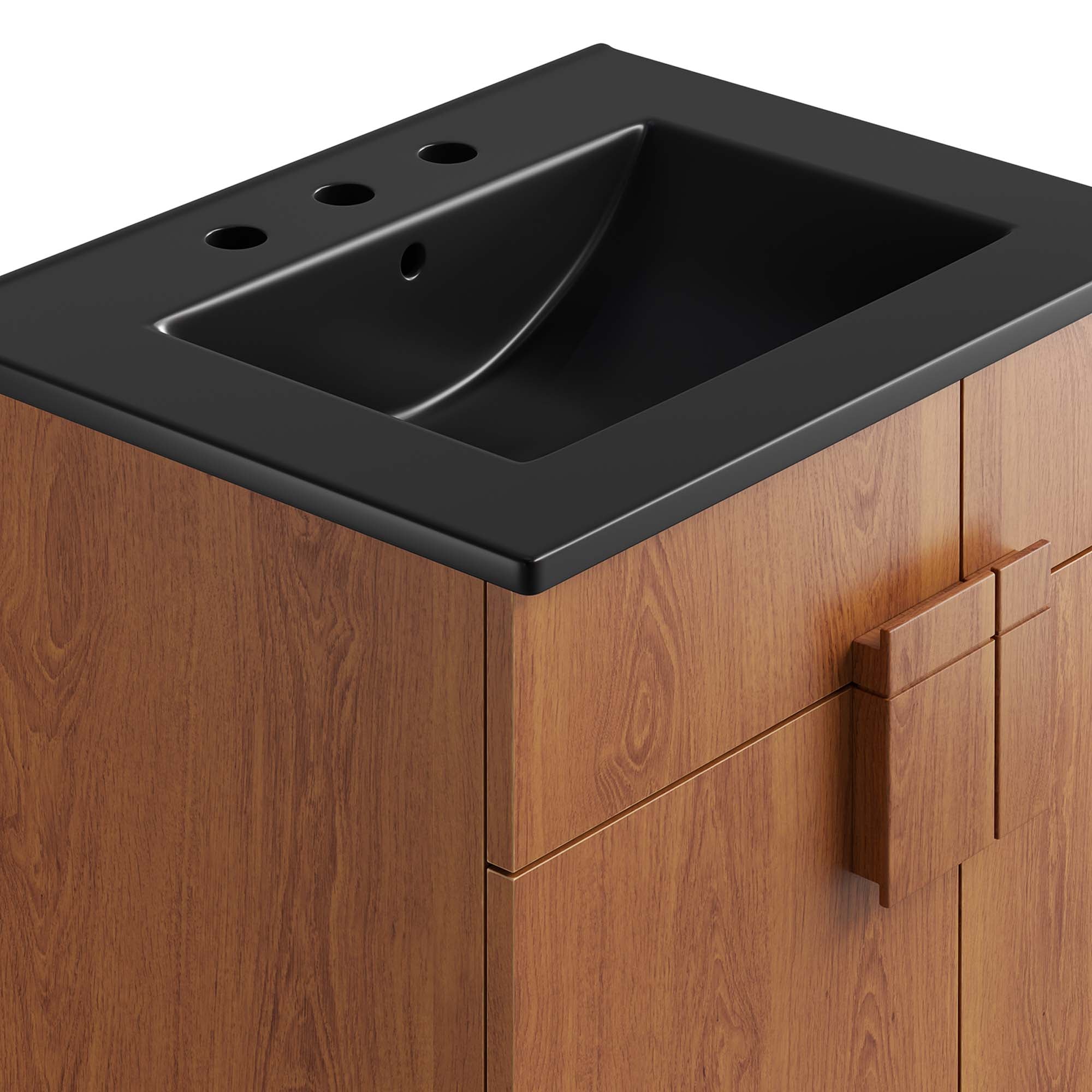 Miles 24" Bathroom Vanity, Black Walnut