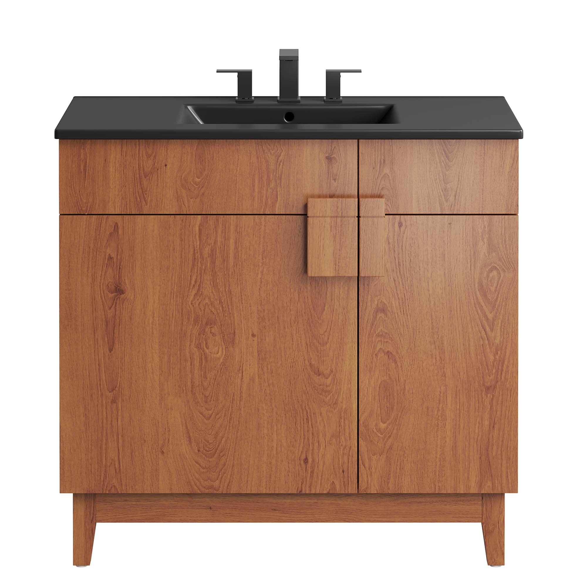 Miles 36" Bathroom Vanity, Black Walnut
