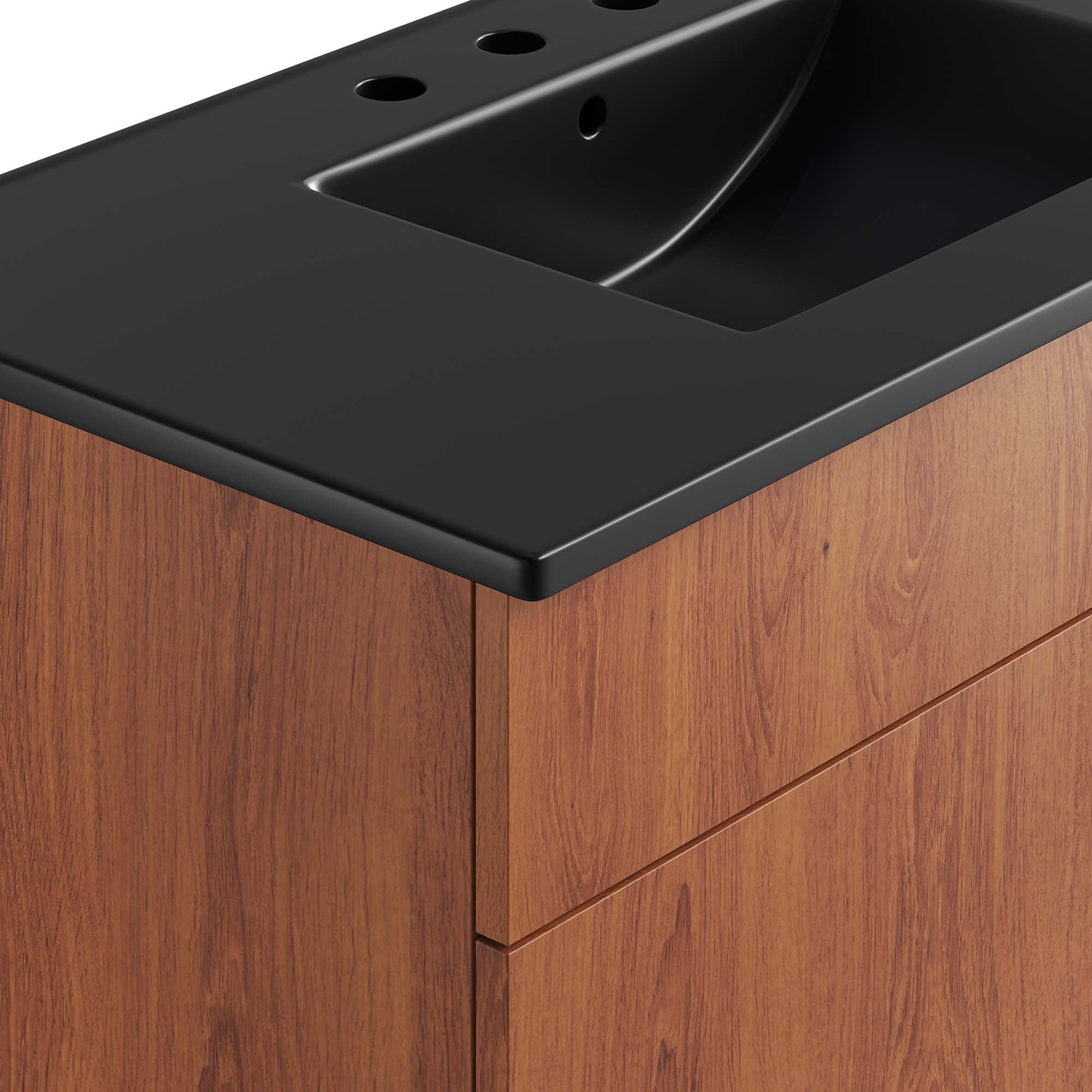 Miles 36" Bathroom Vanity, Black Walnut