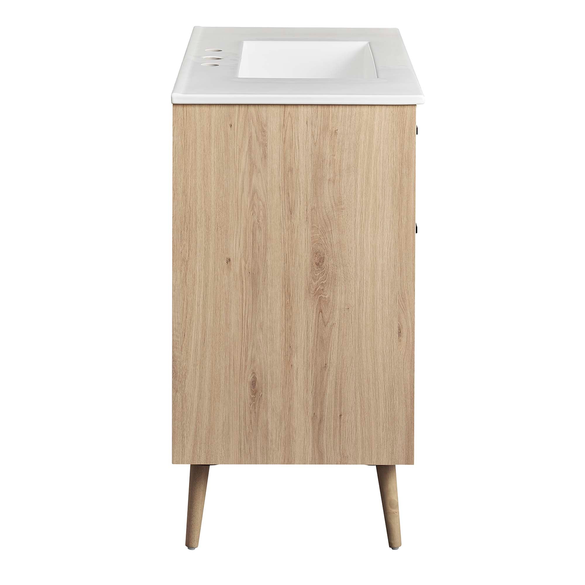 Maverick 36" Bathroom Vanity, White Oak