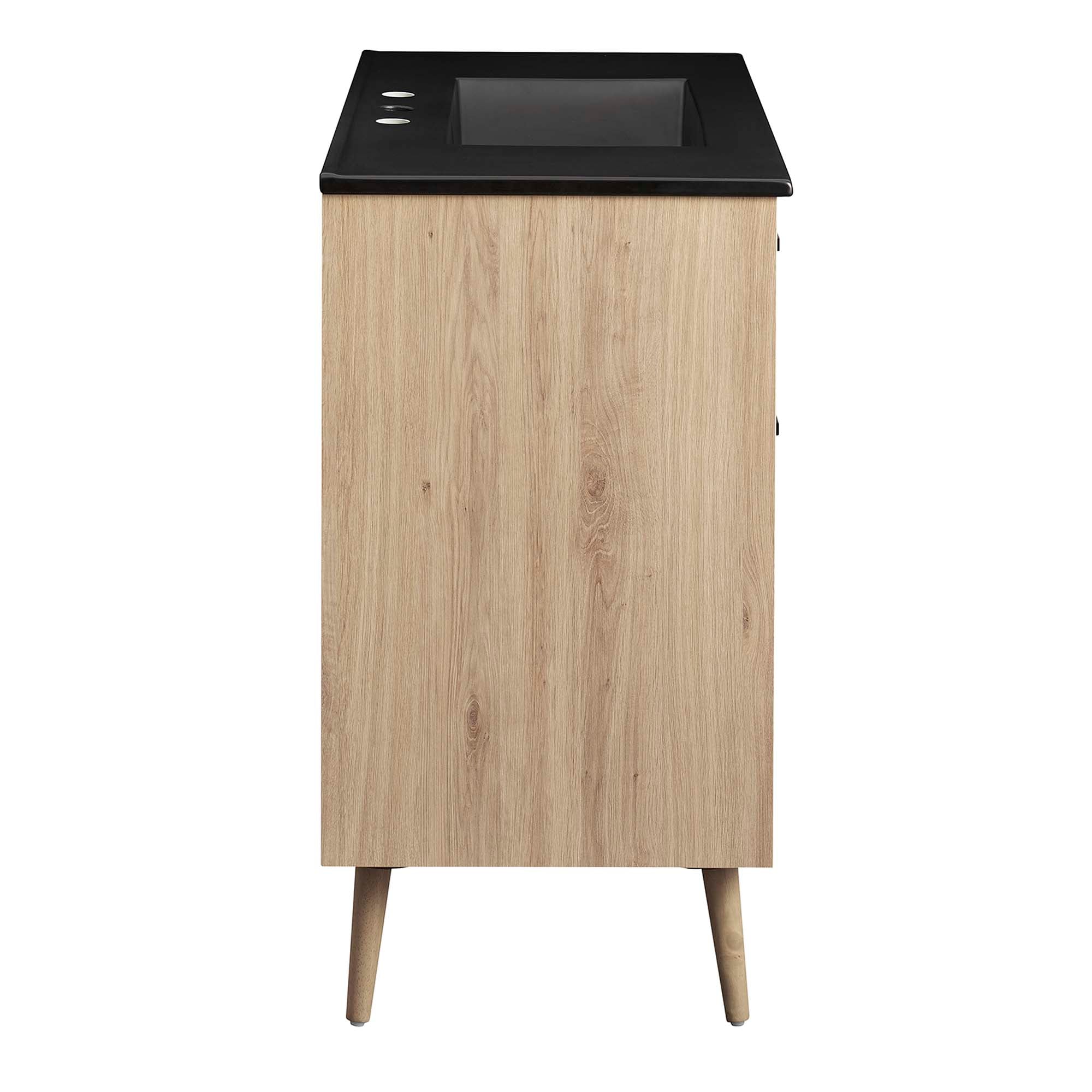 Maverick 36" Bathroom Vanity, Black Oak