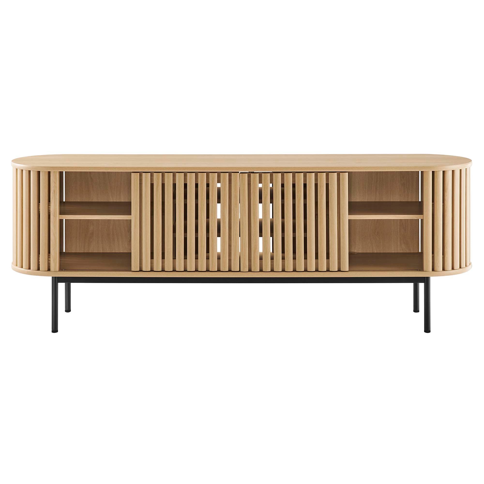 Fortitude 71" TV Stand, Oak