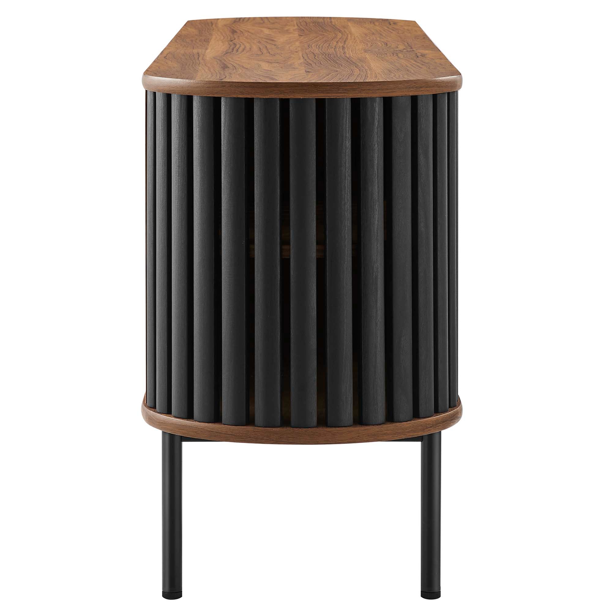 Fortitude 71" TV Stand, Walnut Black