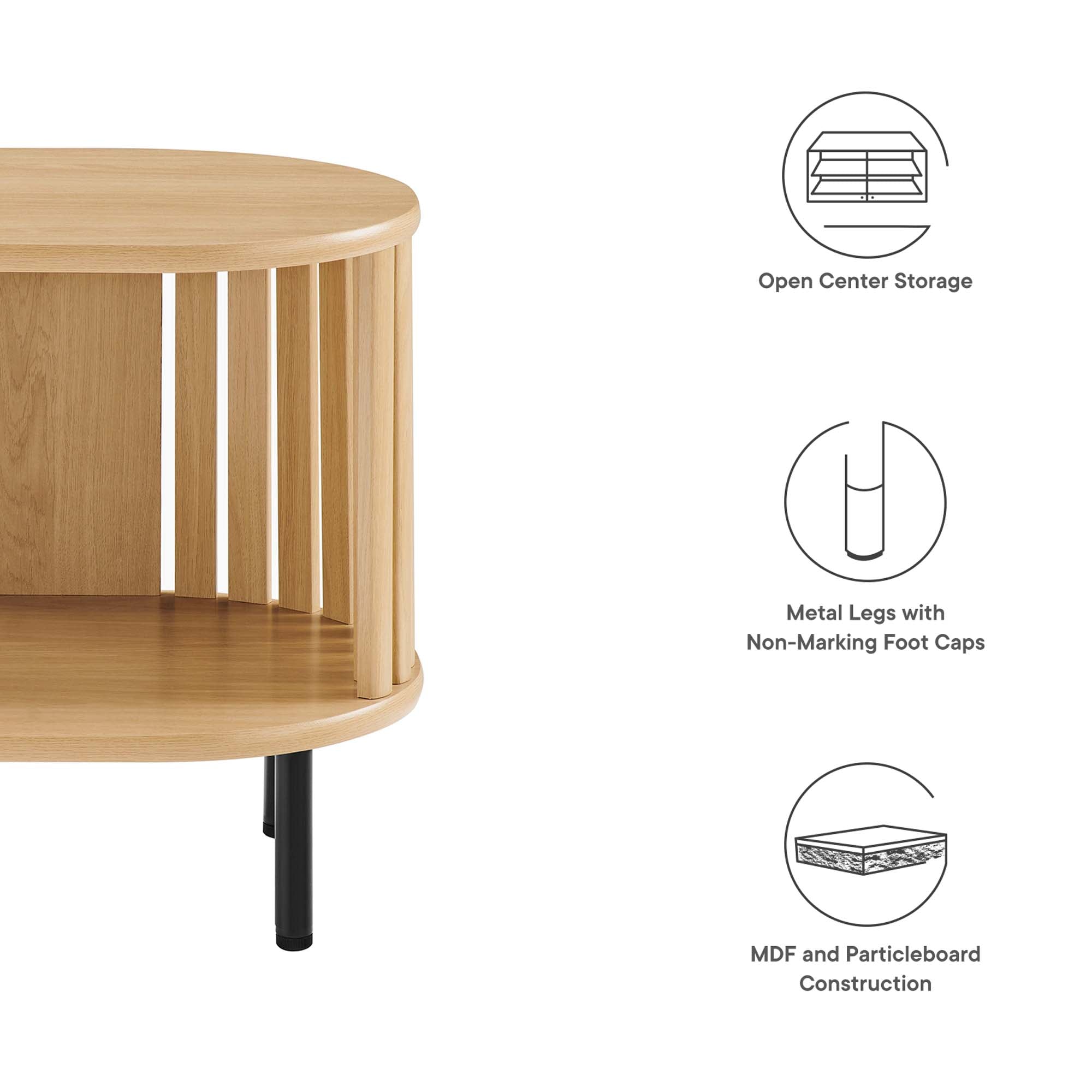 Fortitude Side Table, Oak