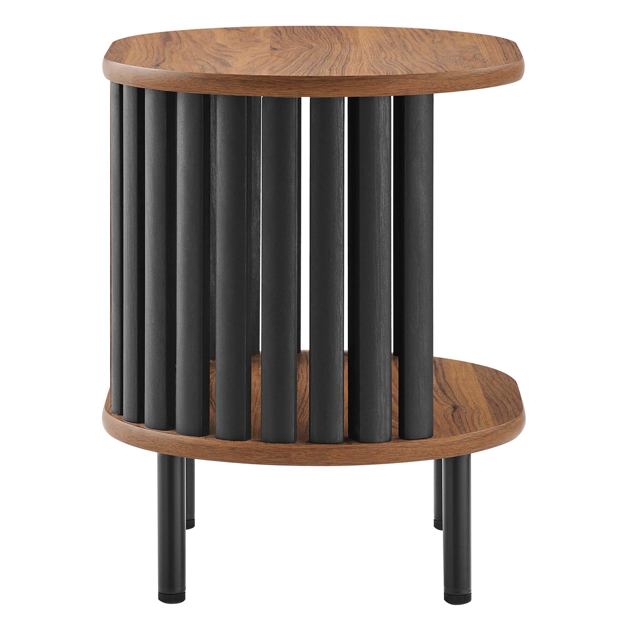Fortitude Side Table, Walnut Black