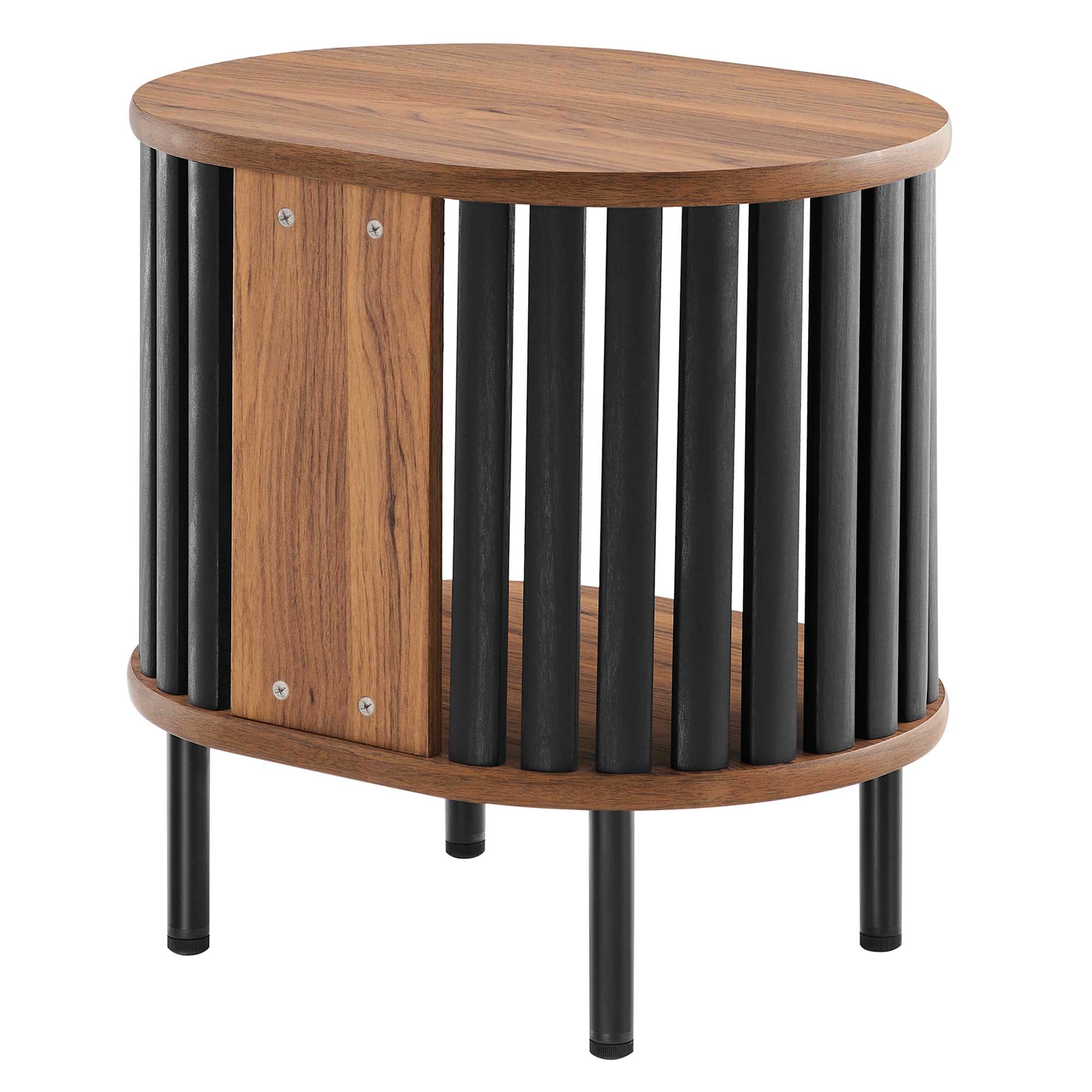 Fortitude Side Table, Walnut Black