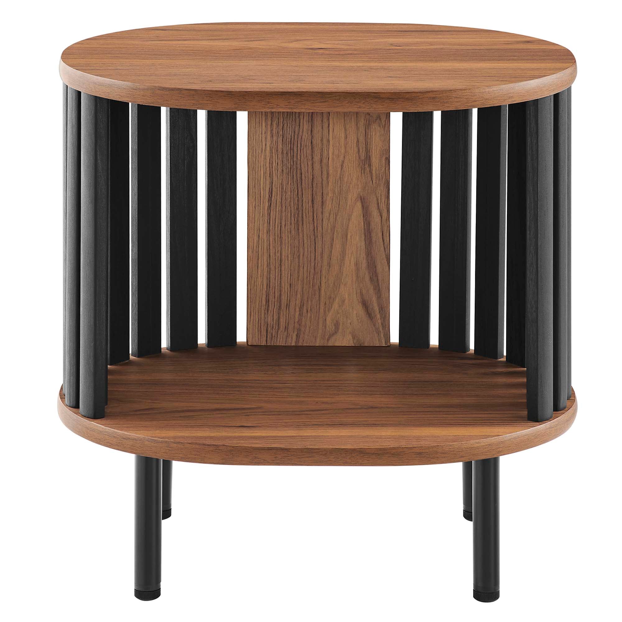 Fortitude Side Table, Walnut Black