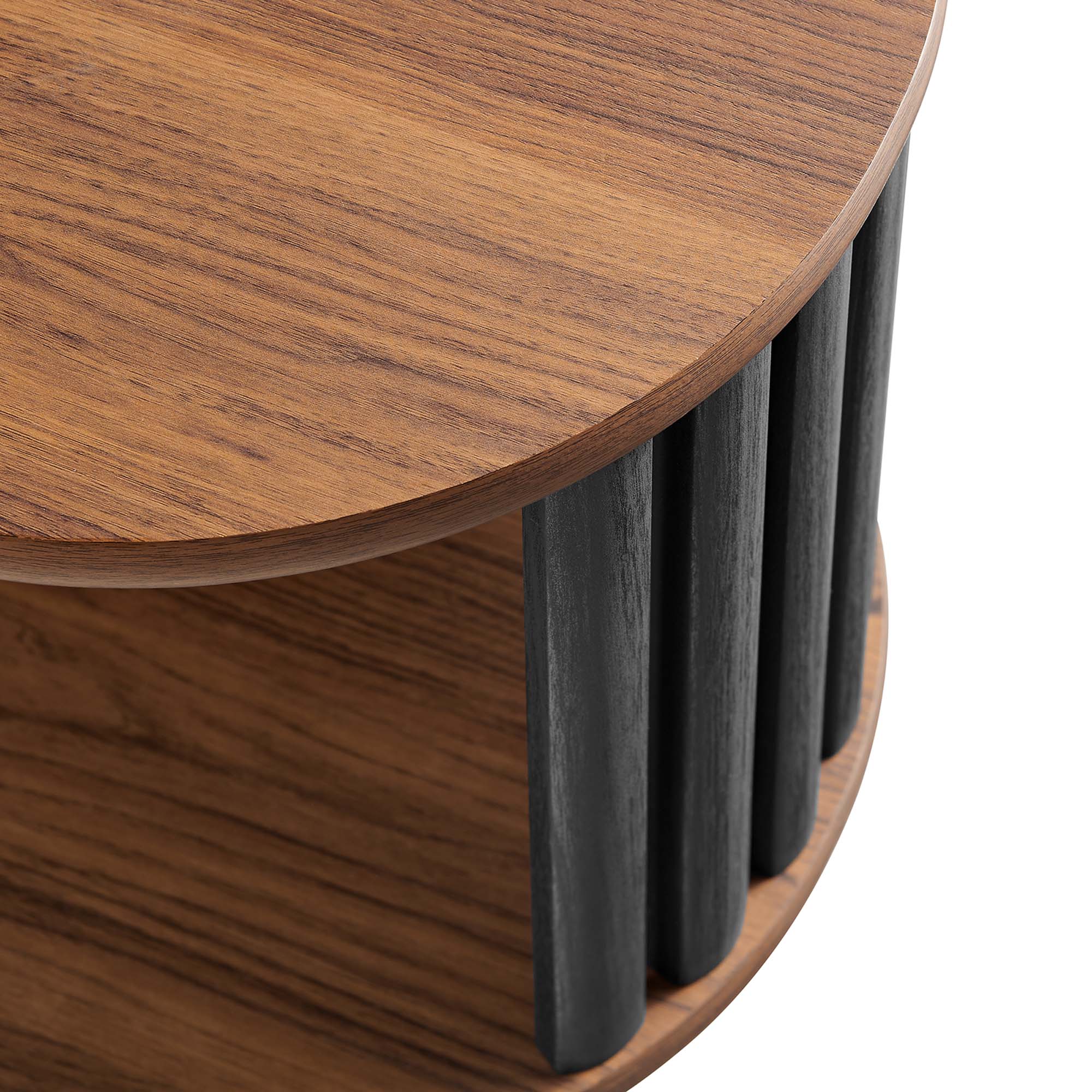 Fortitude Side Table, Walnut Black