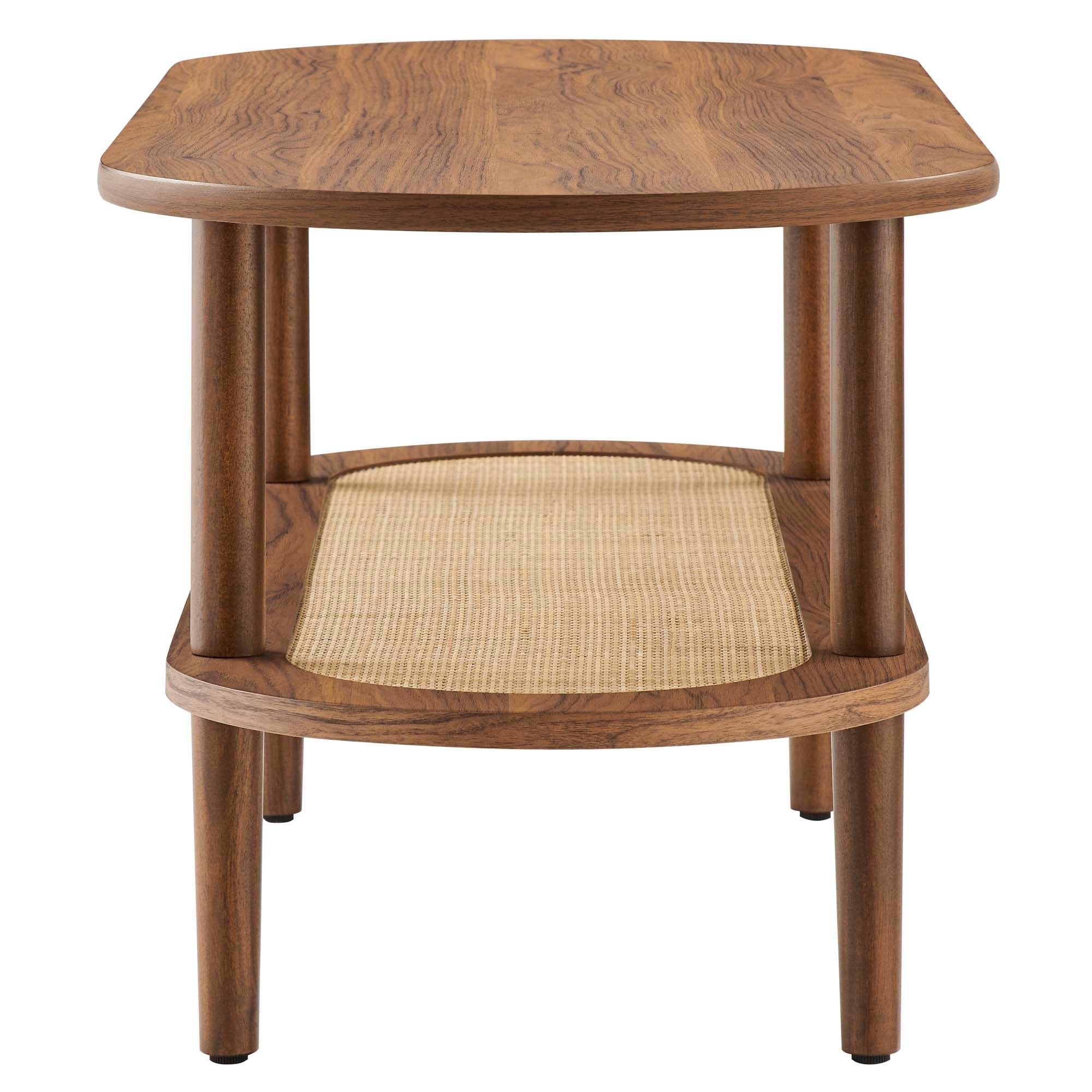 Torus Oval Coffee Table, Walnut
