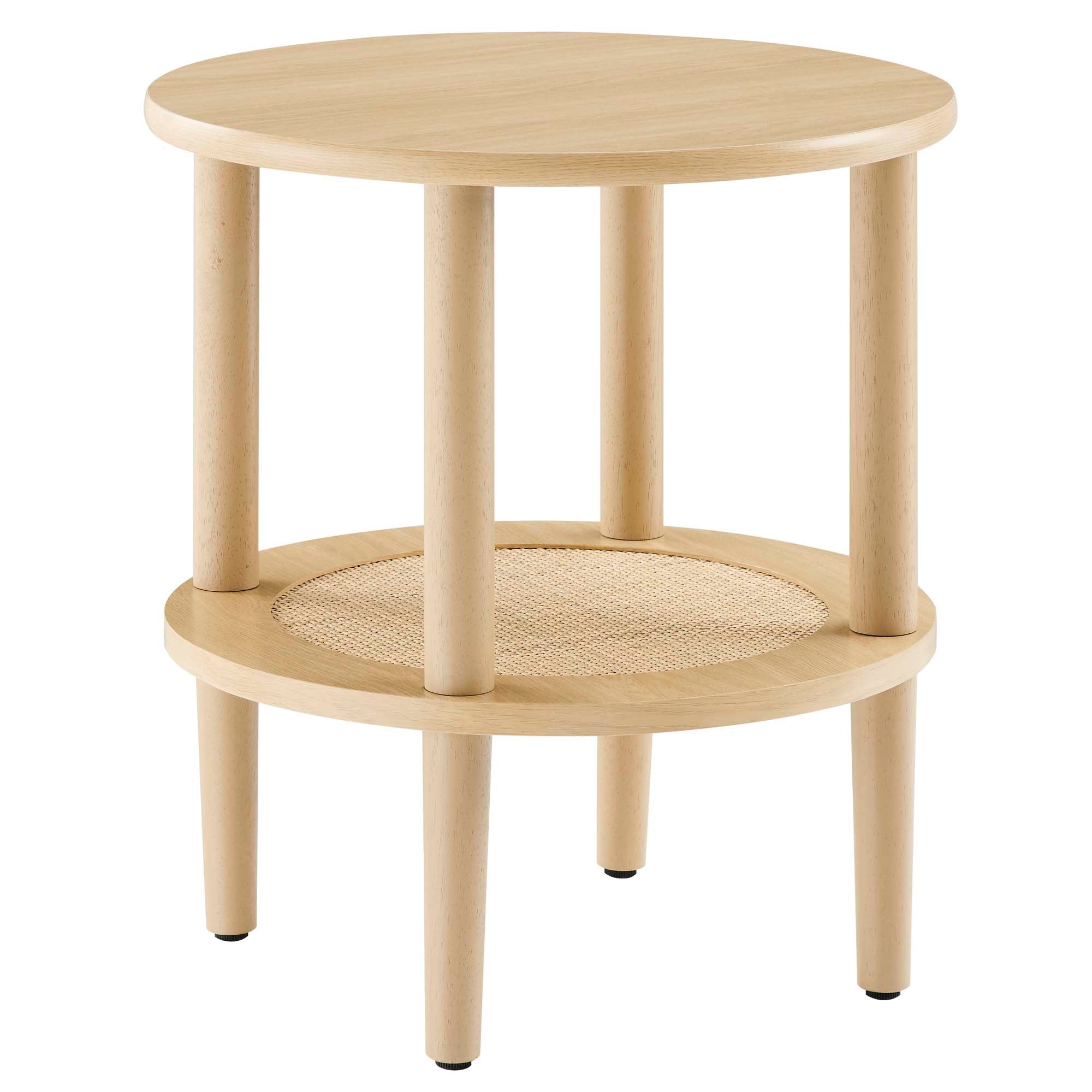 Torus Round Side Table, Oak