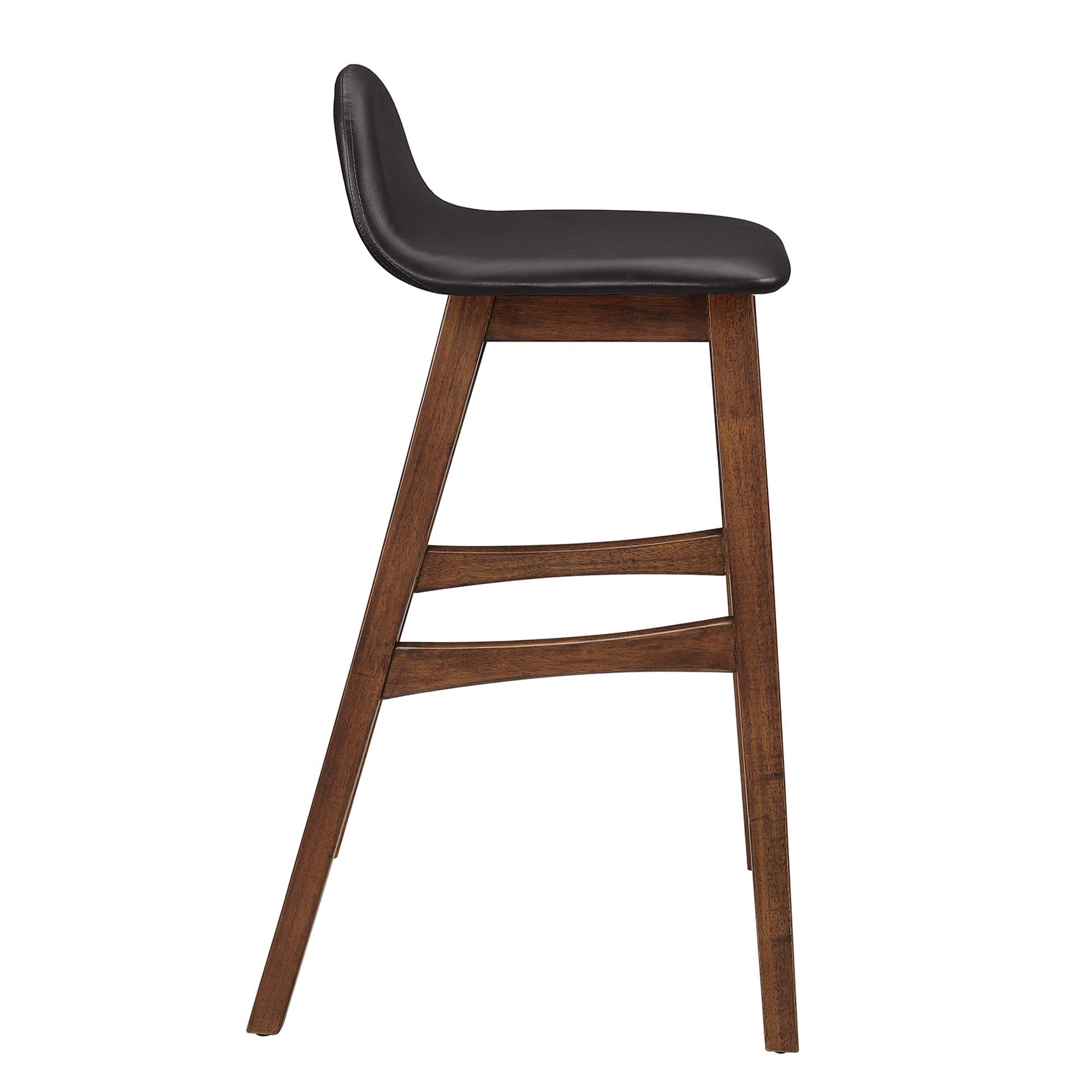 Juno Wood Bar Stool Set of 2, Brown