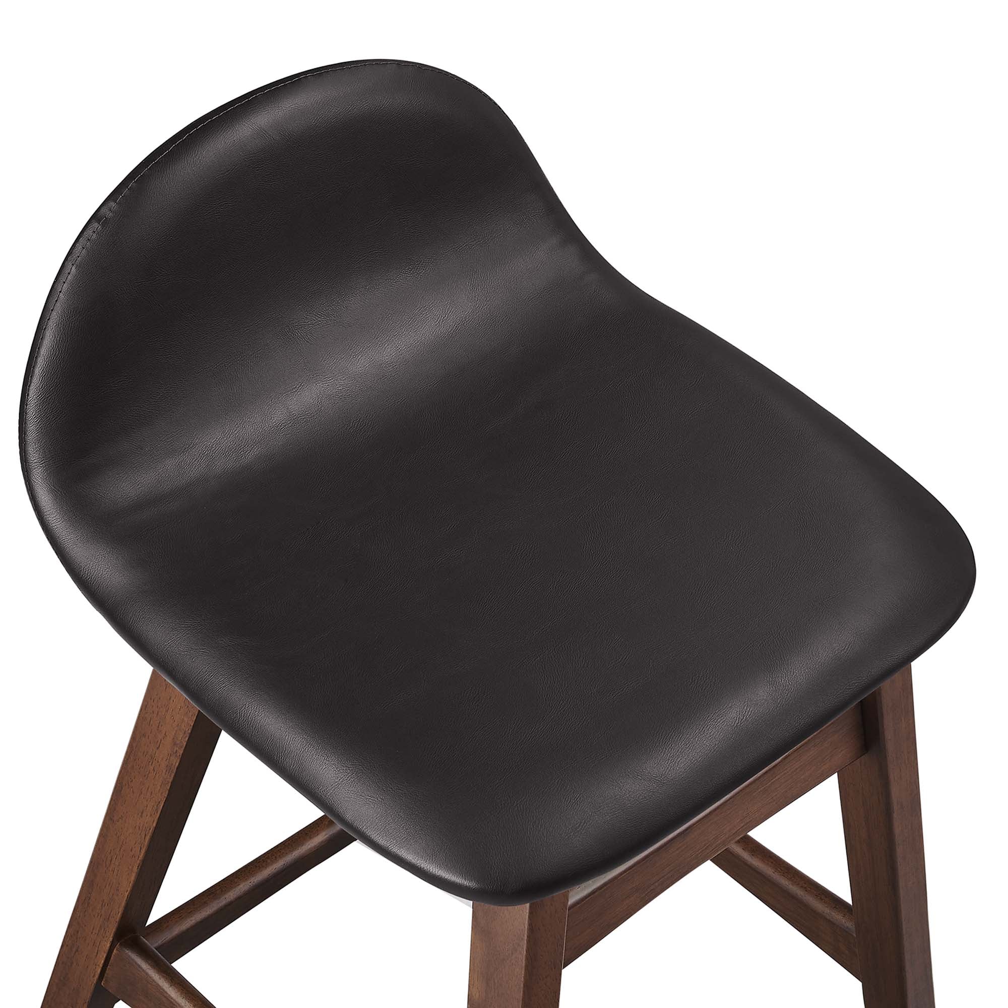 Juno Wood Counter Stool Set of 2, Brown