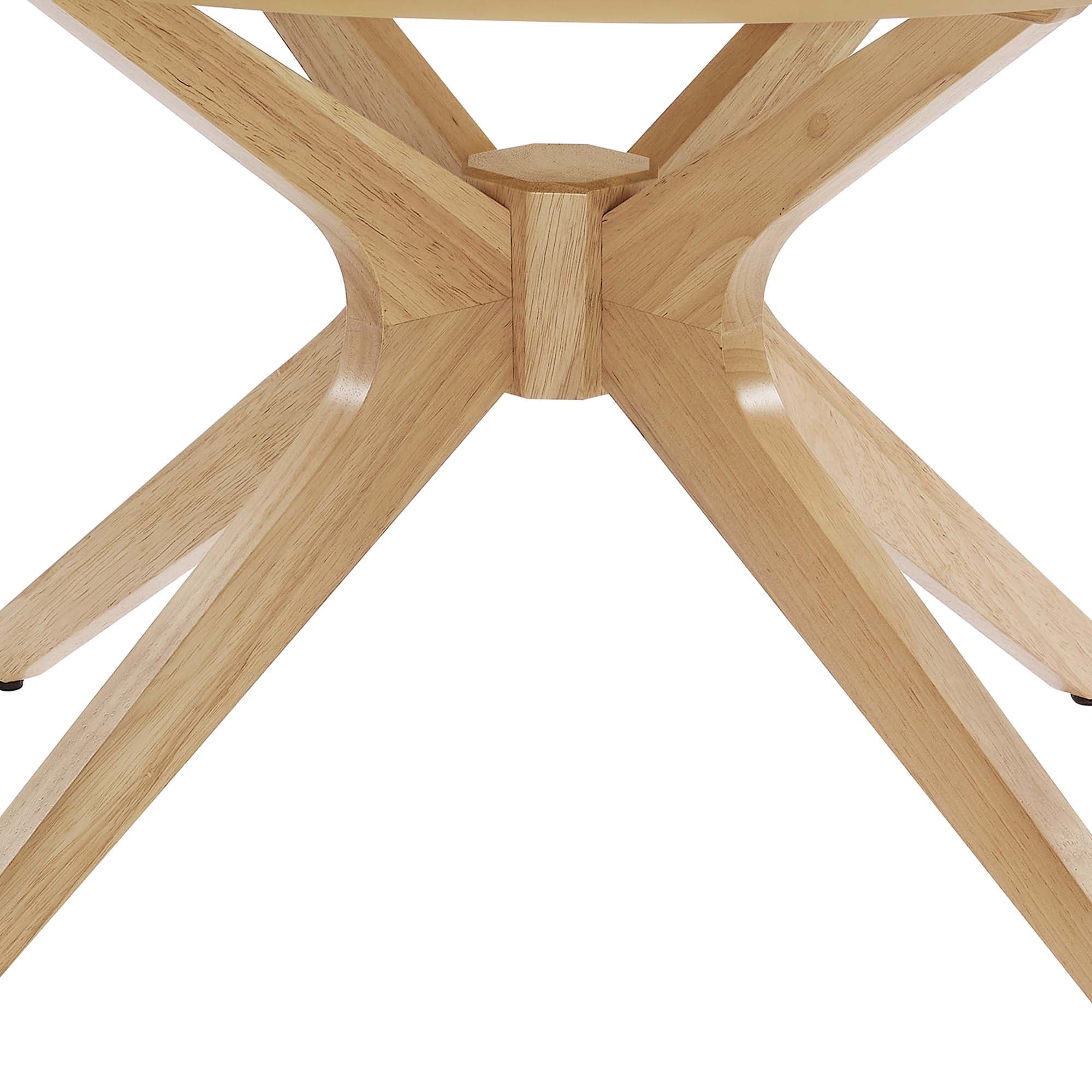 Crossroads Round Wood Coffee Table, Oak
