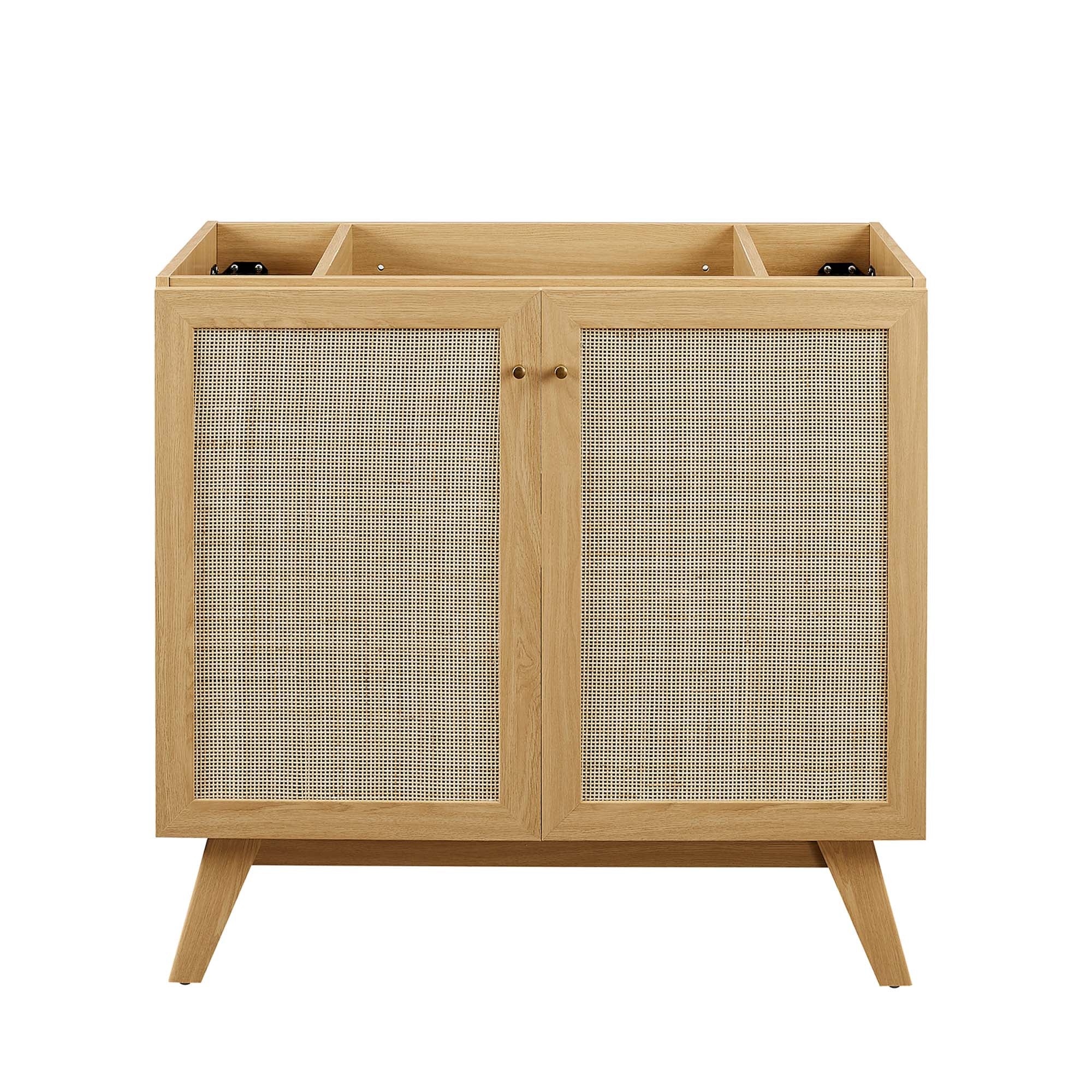 Soma 36" Bathroom Vanity Cabinet (Sink Basin Not Included), Oak