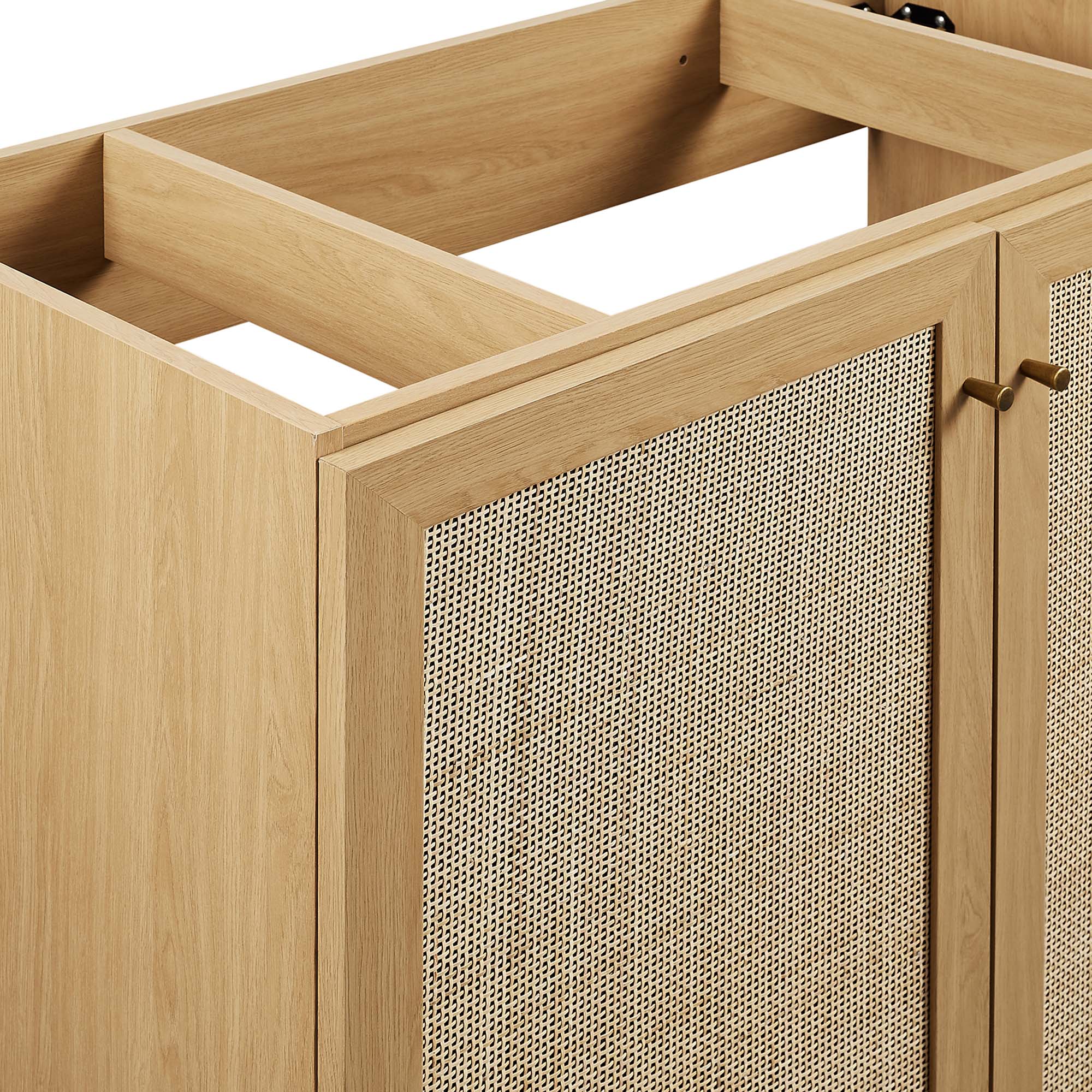 Soma 36" Bathroom Vanity Cabinet (Sink Basin Not Included), Oak