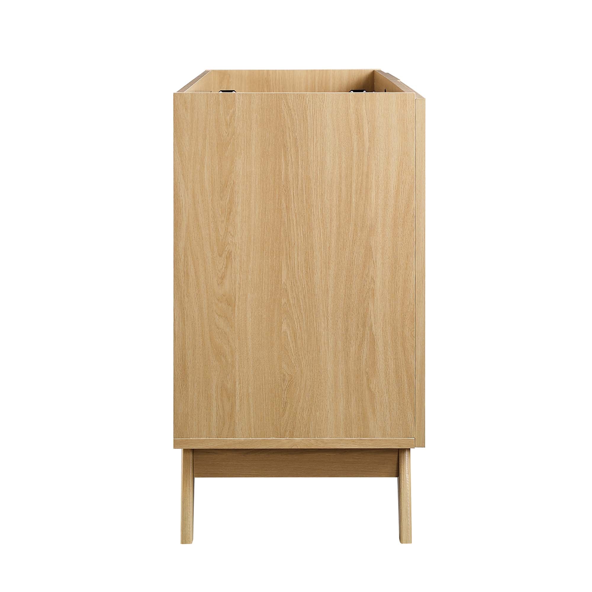Soma 48" Single or Double Sink Compatible Bathroom Vanity Cabinet (Sink Basin Not Included), Oak