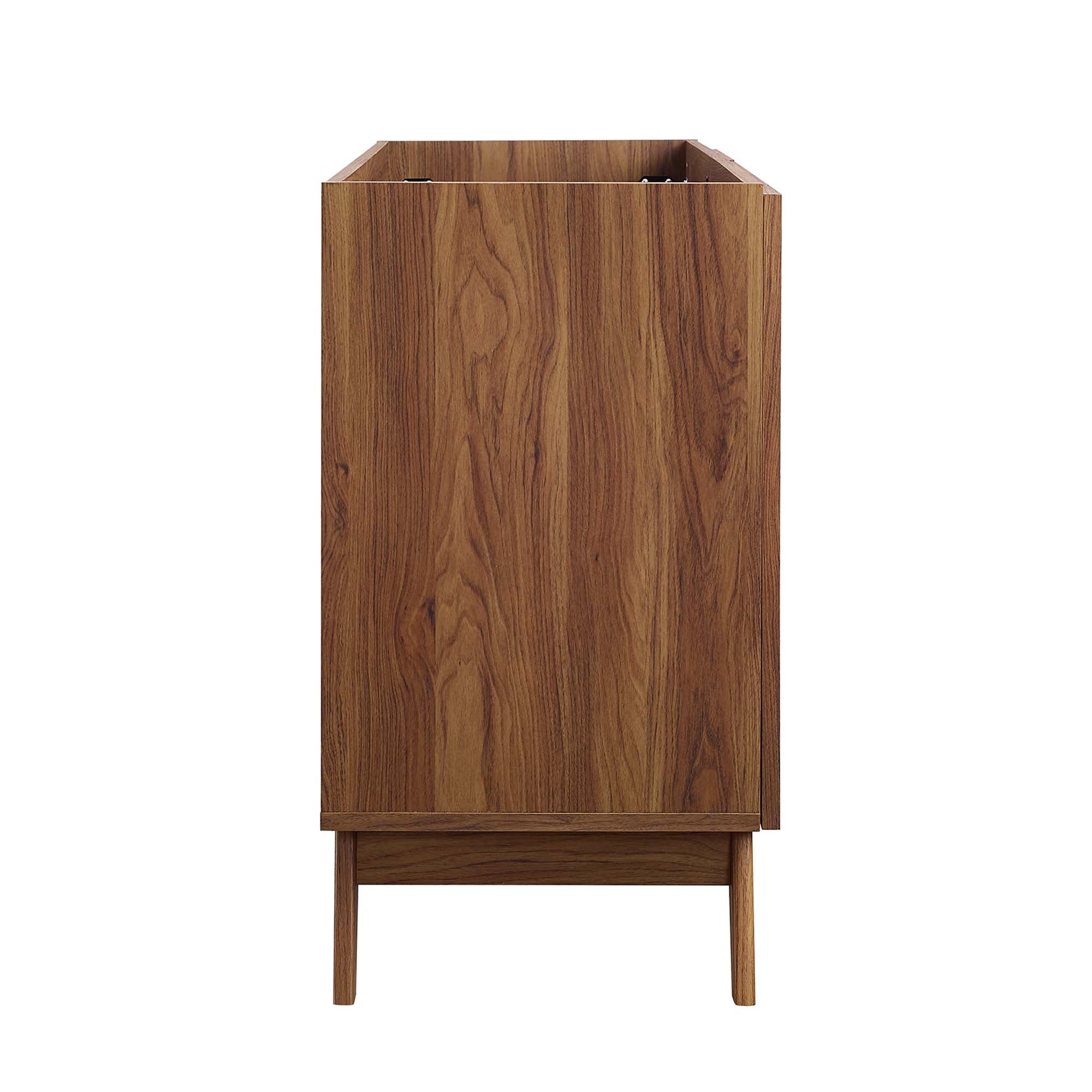 Soma 48" Single or Double Sink Compatible Bathroom Vanity Cabinet (Sink Basin Not Included), Walnut