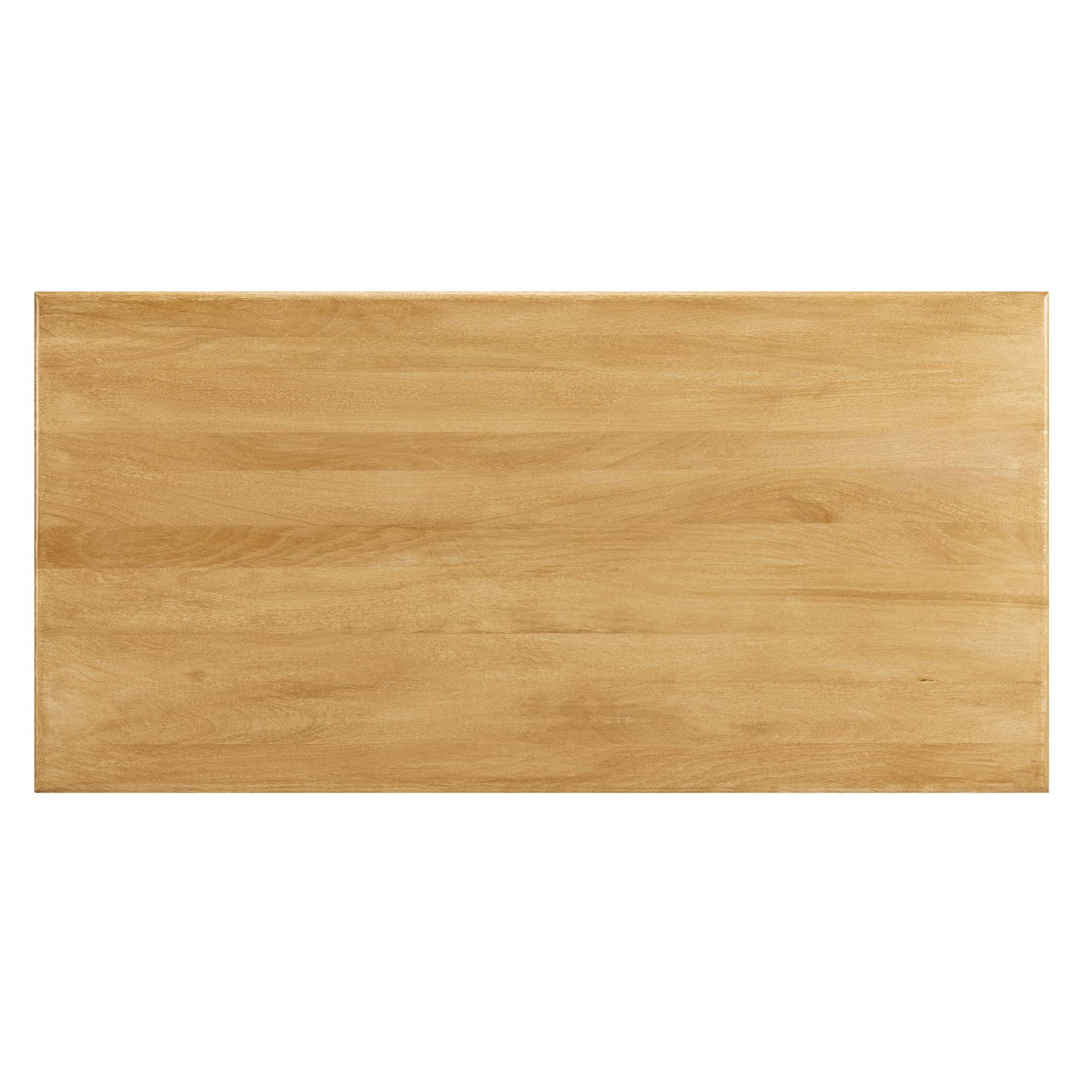 Rivian Rectangular 70" Wood Dining Table, Oak